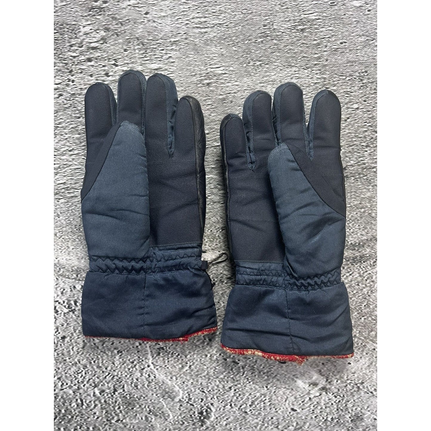 Vintage Reusch Leather Skiing Gloves Goretex thermolite