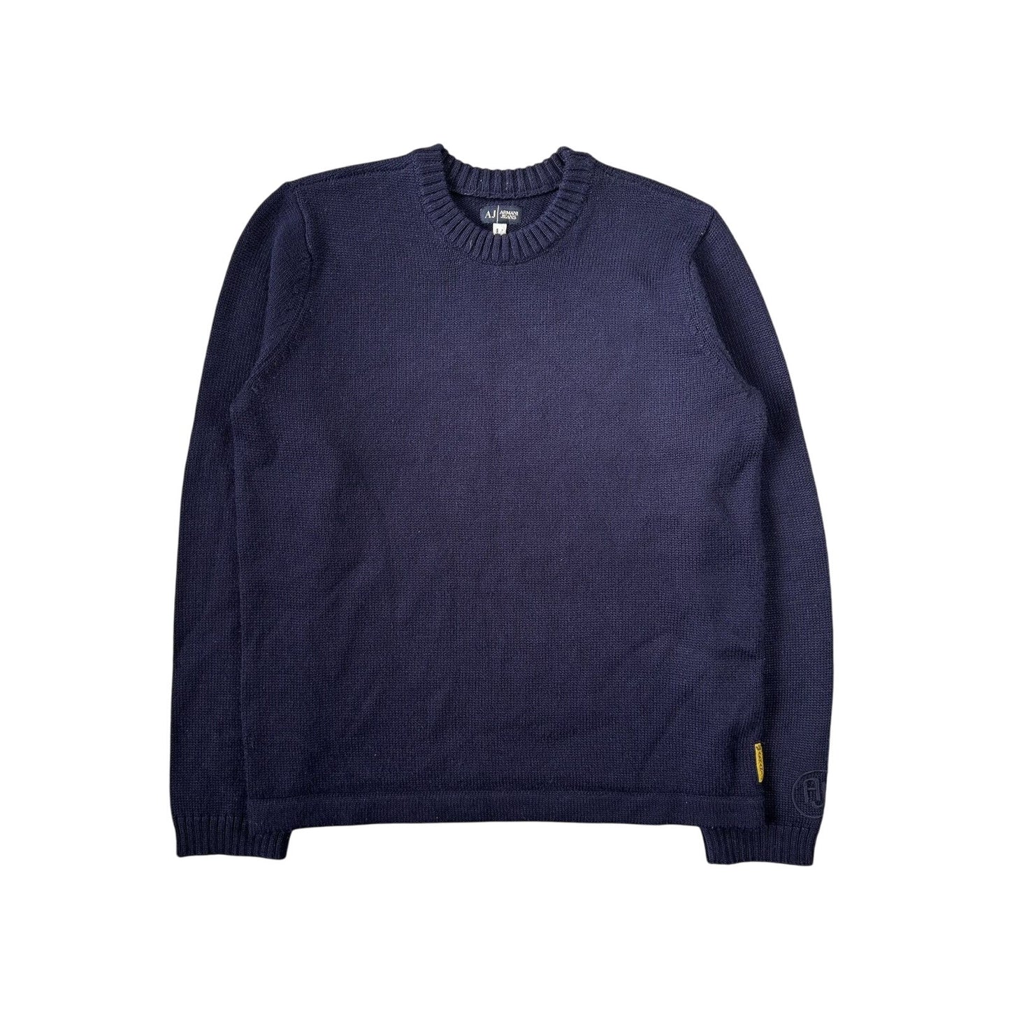Armani Jeans sweater Vintage Lana Wool Navy blue
