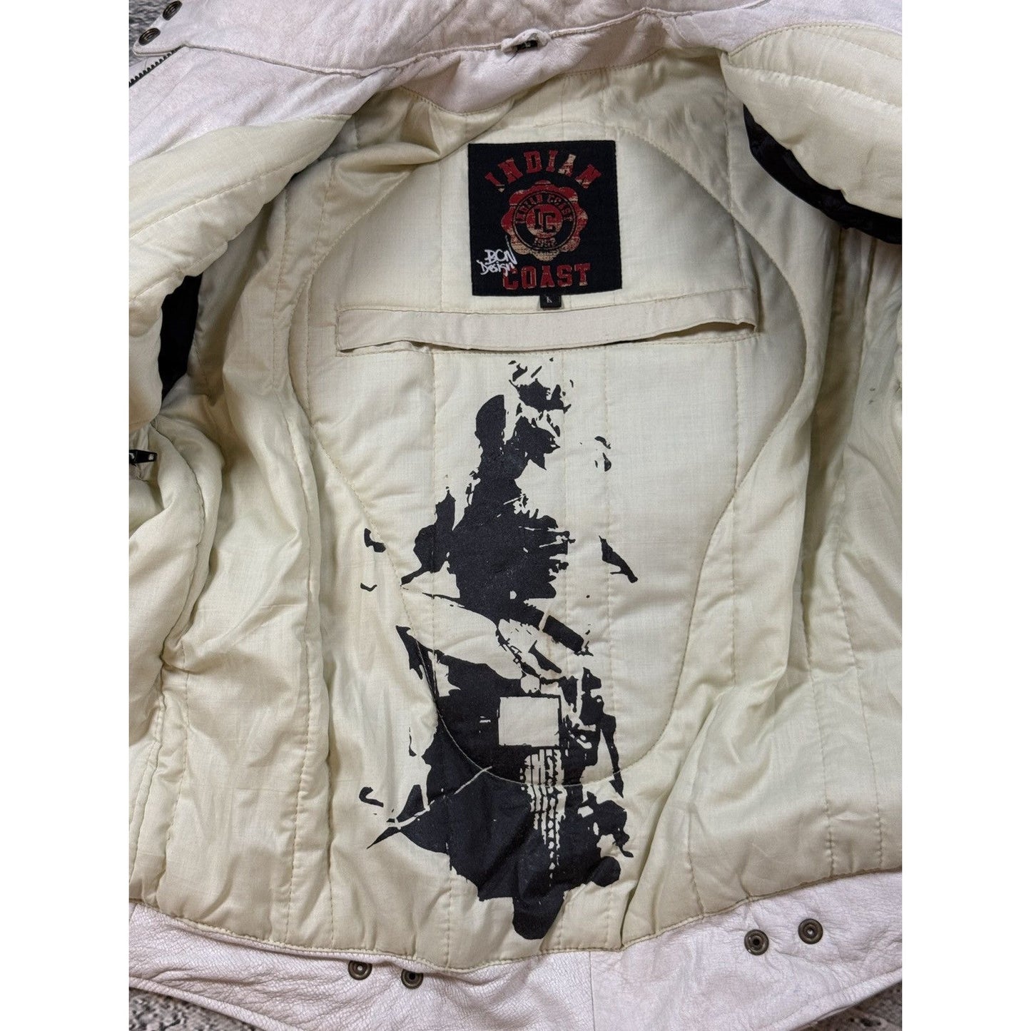 Indian Coast BCN Racing Leather Jacket vintage motorcycle