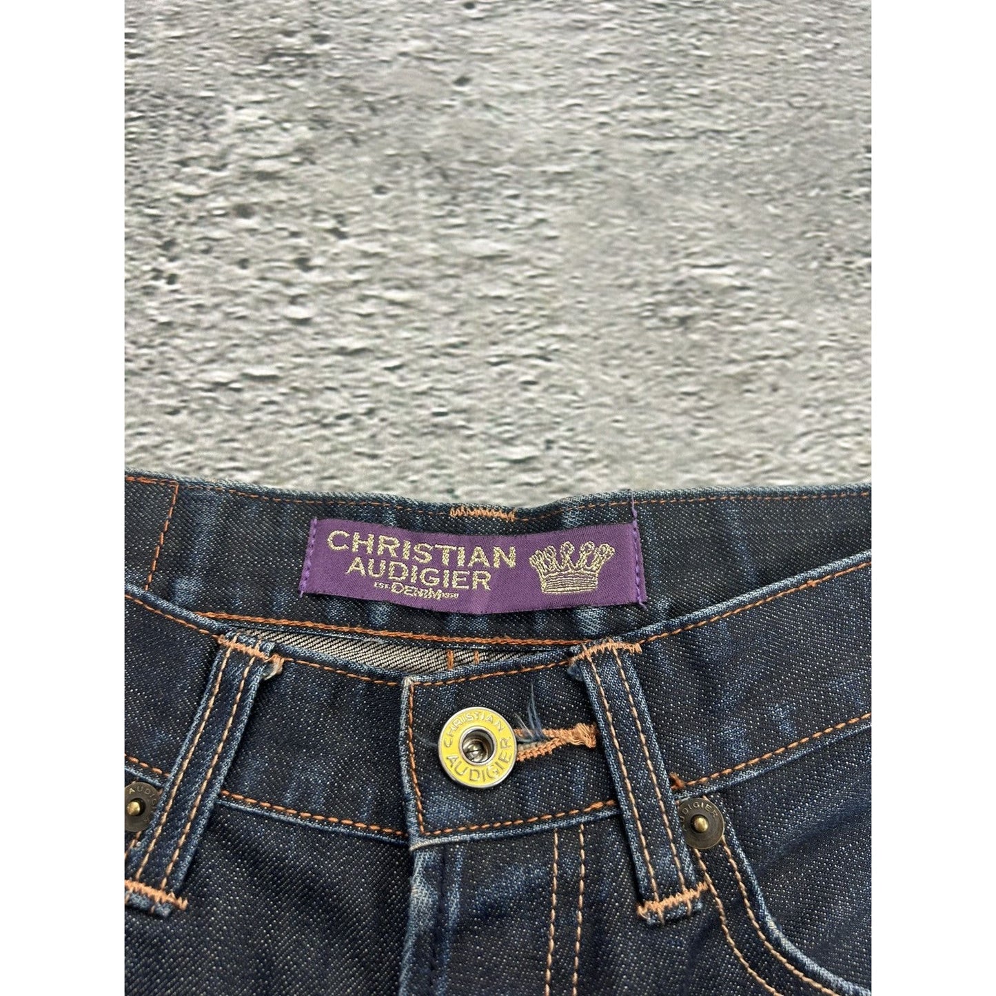 Ed Hardy Christian Audigier vintage jeans big logo pants