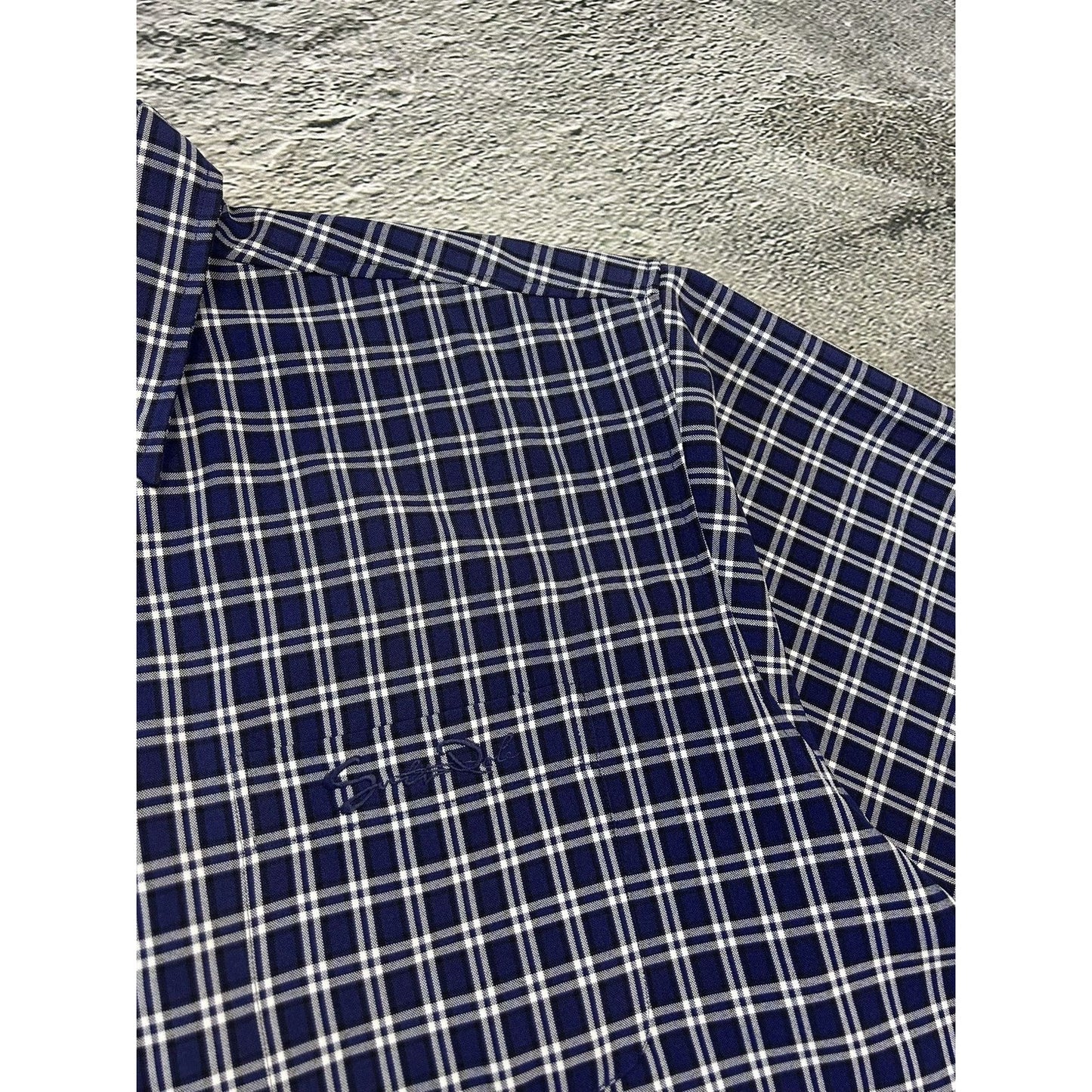 Southpole Vintage Y2K shirt button up blue checkered