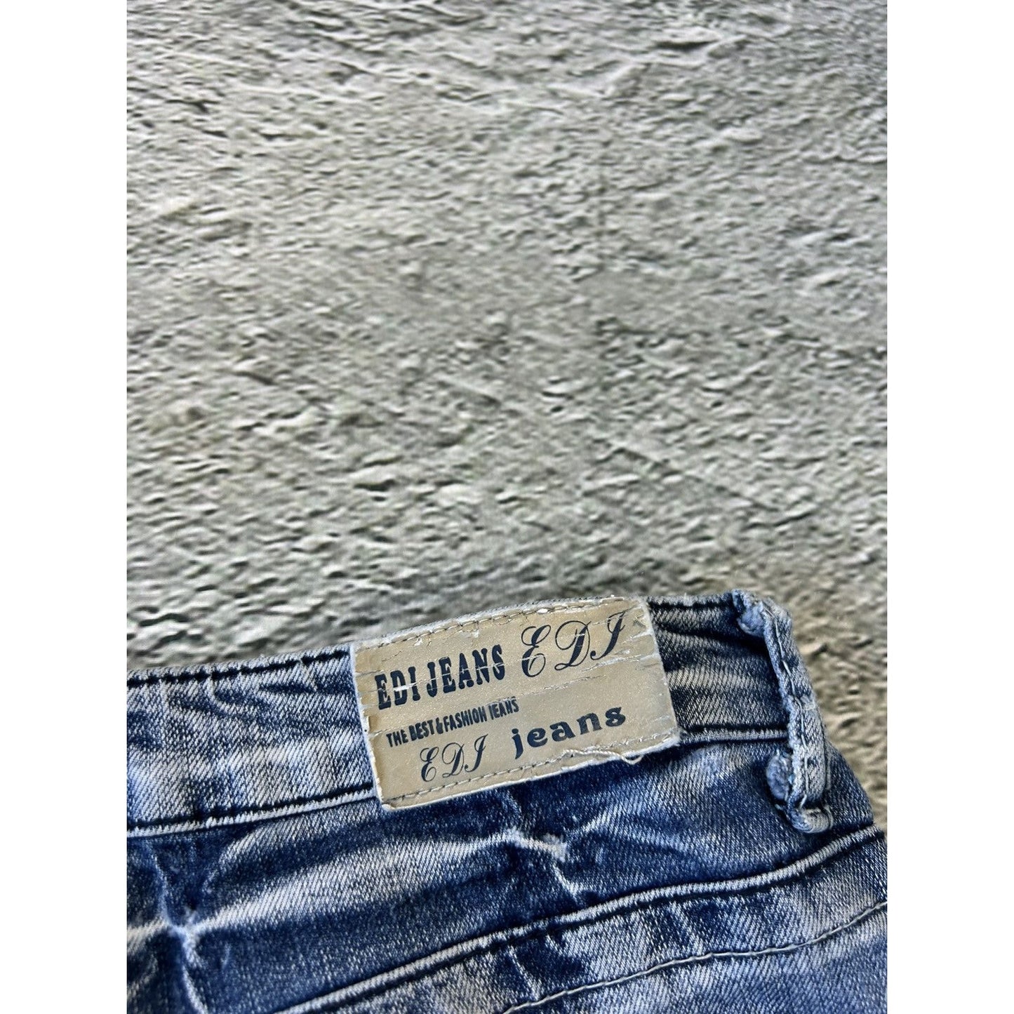 Y2K jeans Metallica denim pants blue Edi Jeans capri