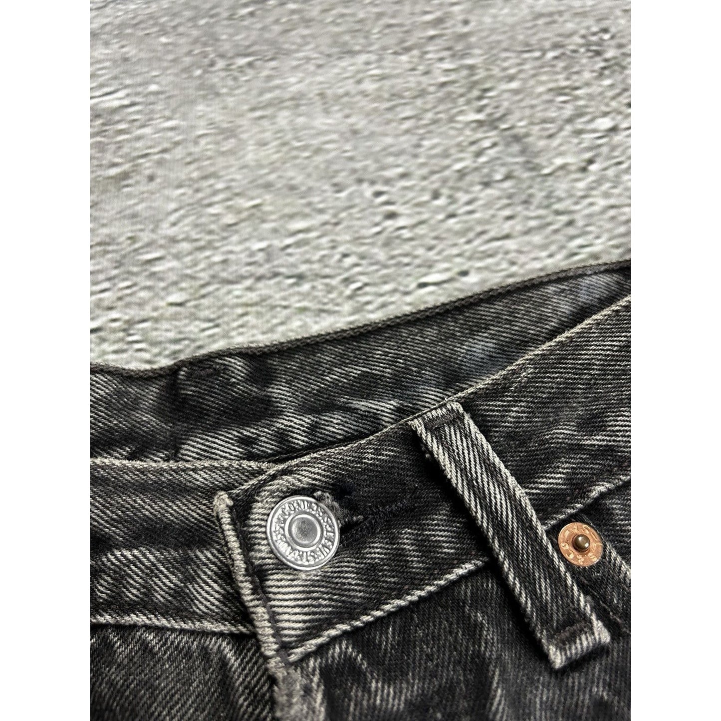 Levi’s vintage denim shorts black made in USA 90s
