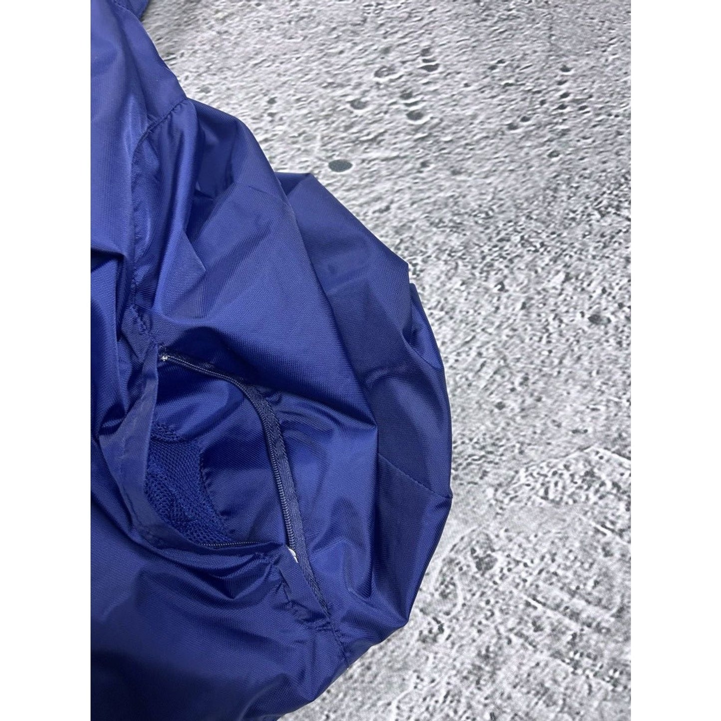 Adidas track jacket vintage navy blue Y2K nylon zip