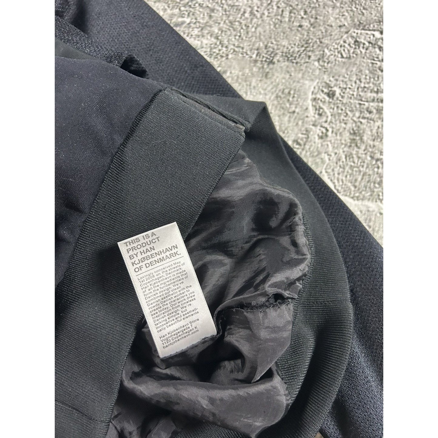 Han Kjobenhavn nylon bomber jacket black