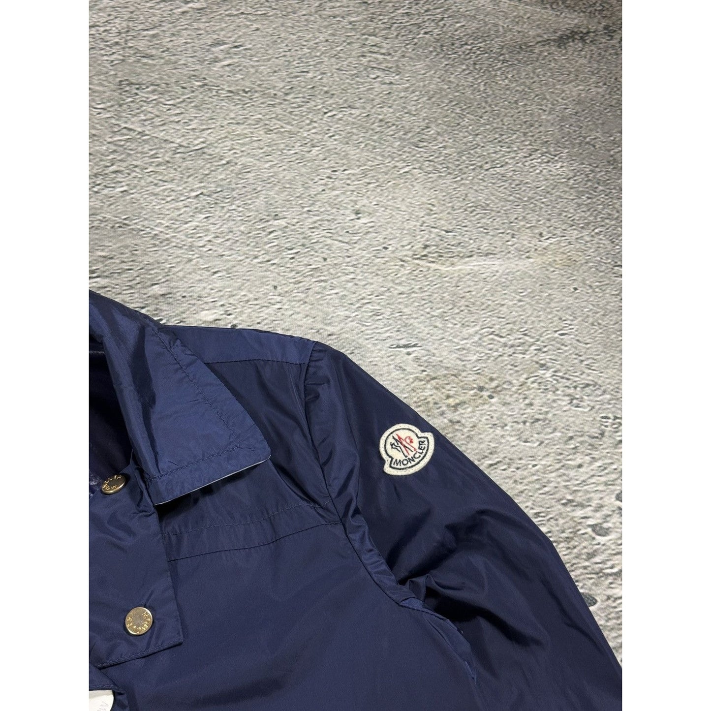 Moncler coat navy bomber jacket nylon