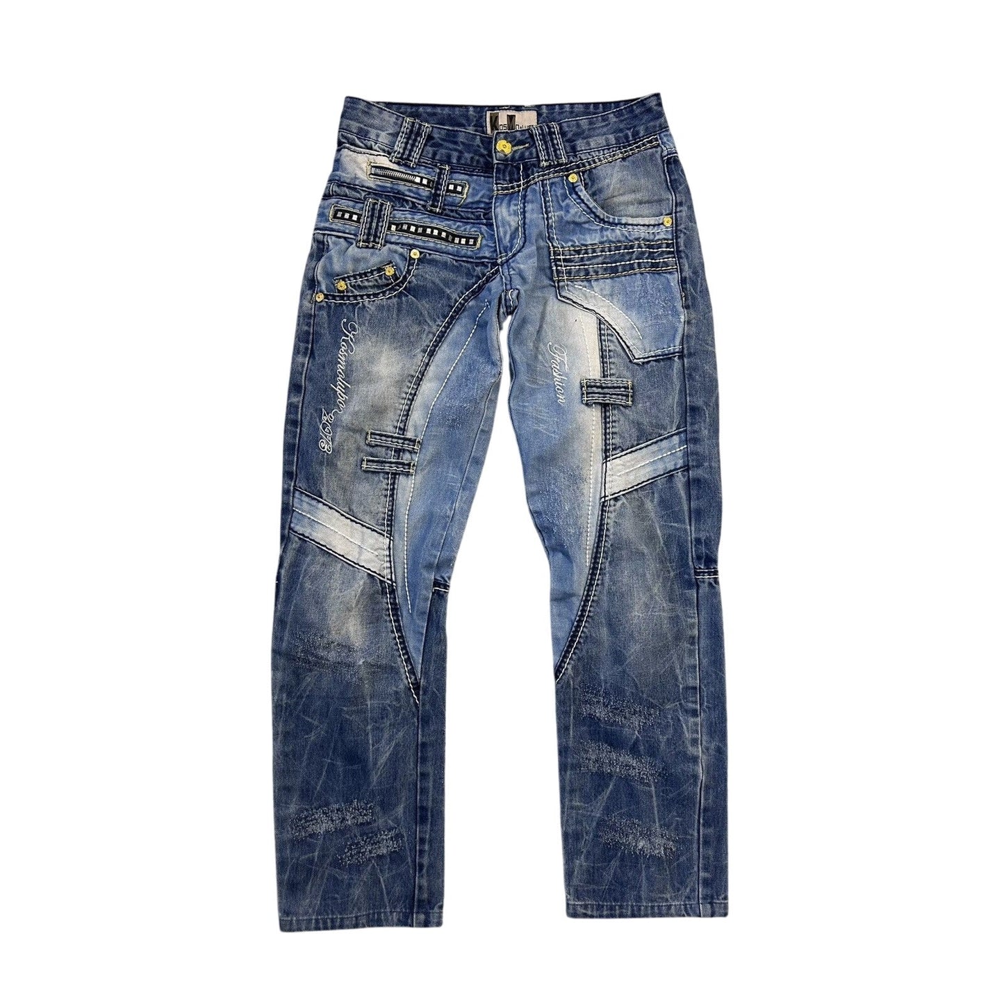 Japanese Brand Kosmo Lupo jeans big logo Vintage Swag Y2K
