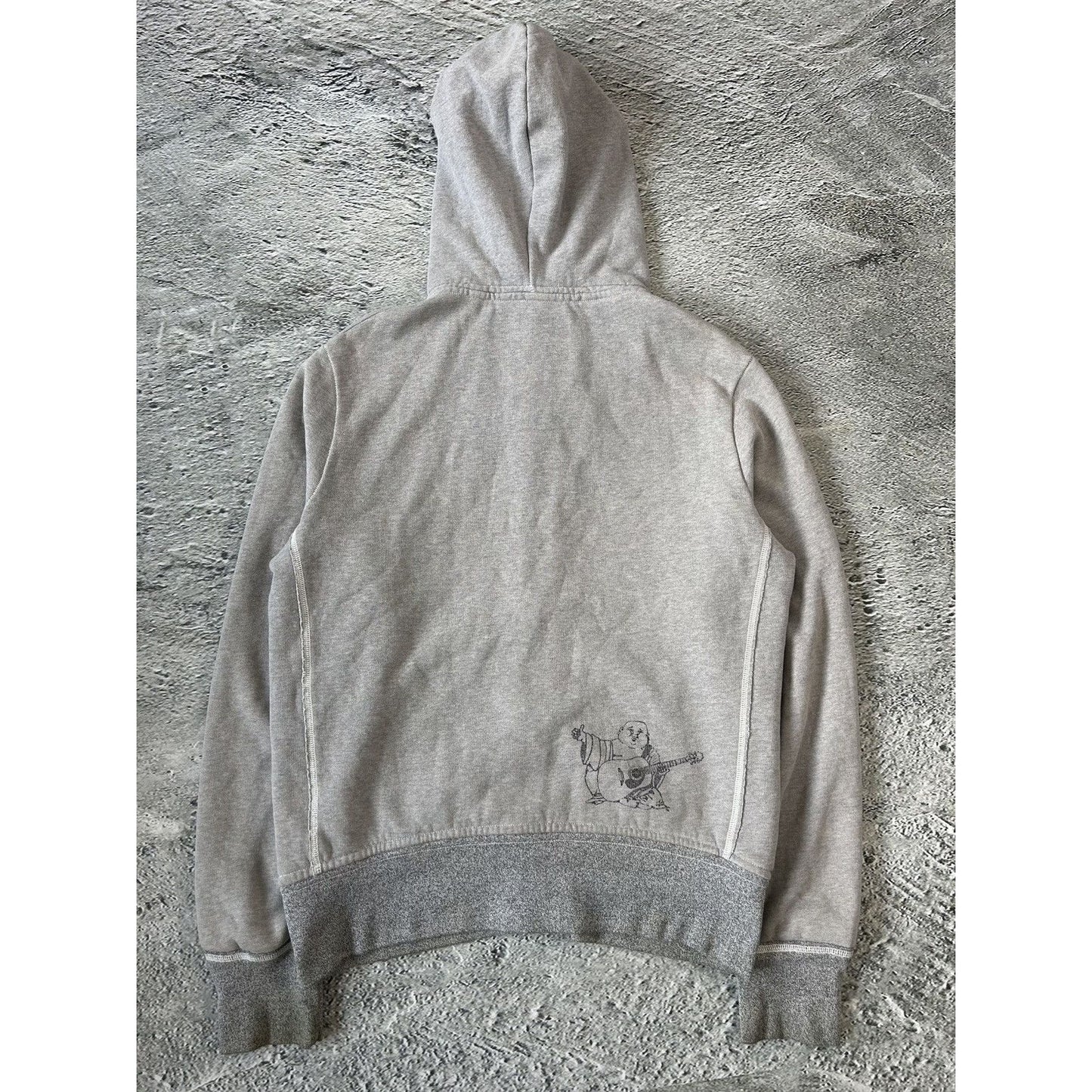 True Religion zip hoodie vintage contrast stitching Y2K