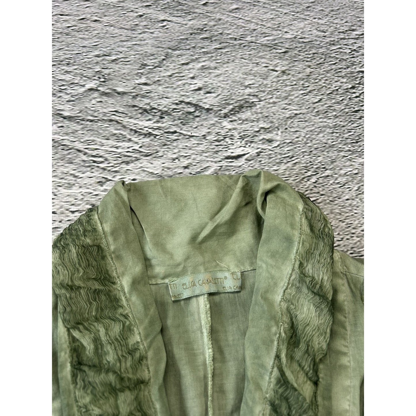 Elisa Cavaletti vintage Blouse shirt avant garde green