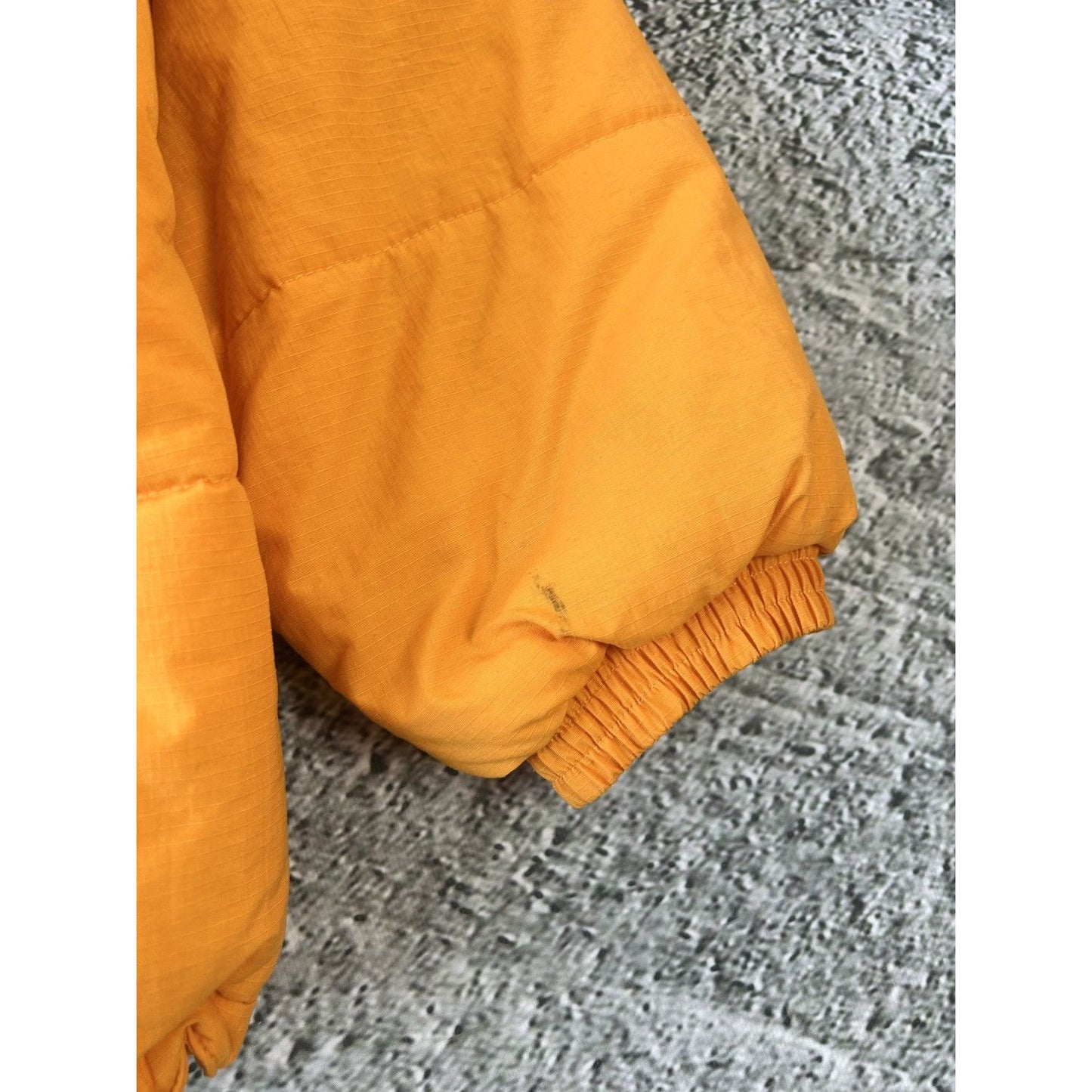 Nike vintage puffer jacket big logo 90s orange