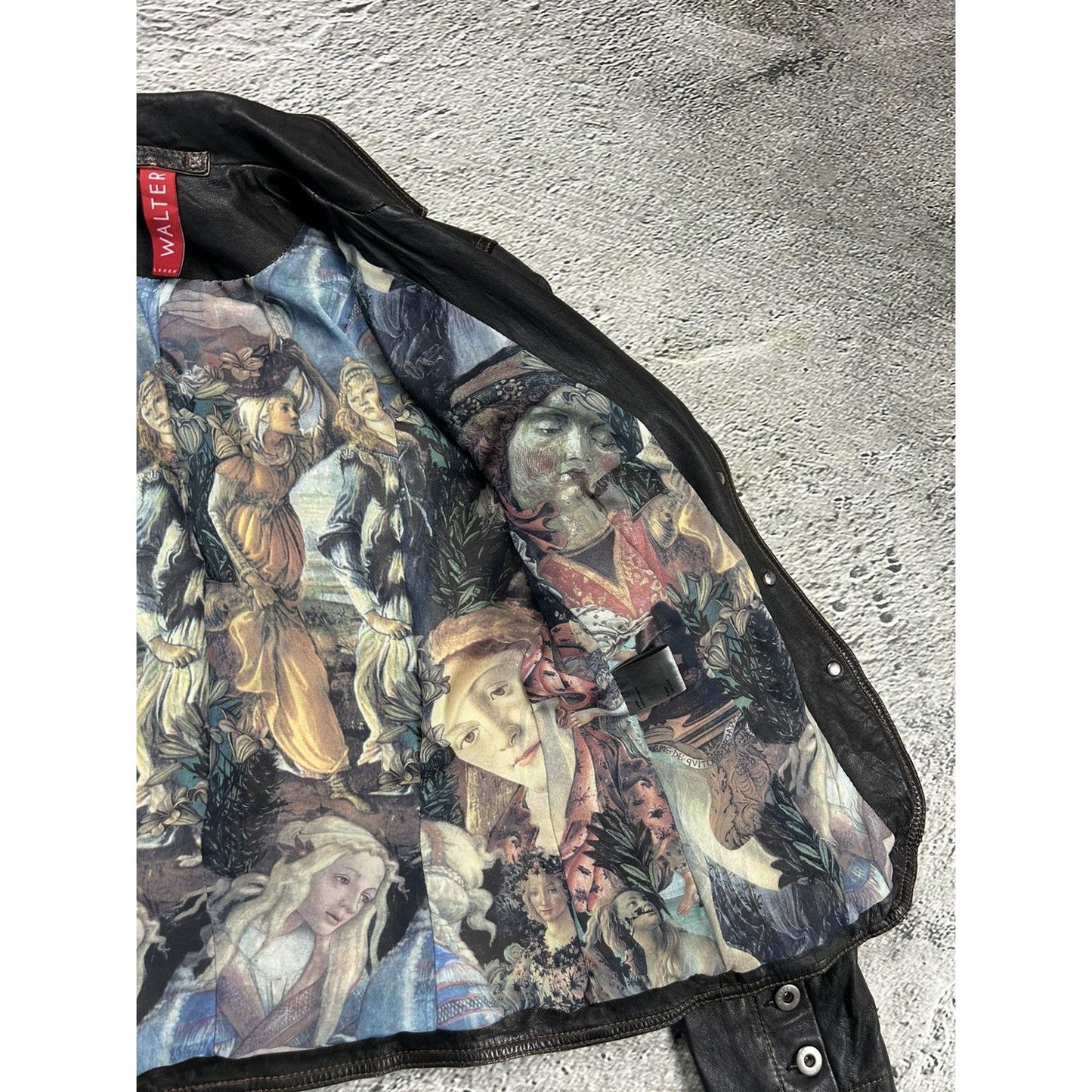 Vintage Leather Jacket Avant Garde Walter Leder Y2K