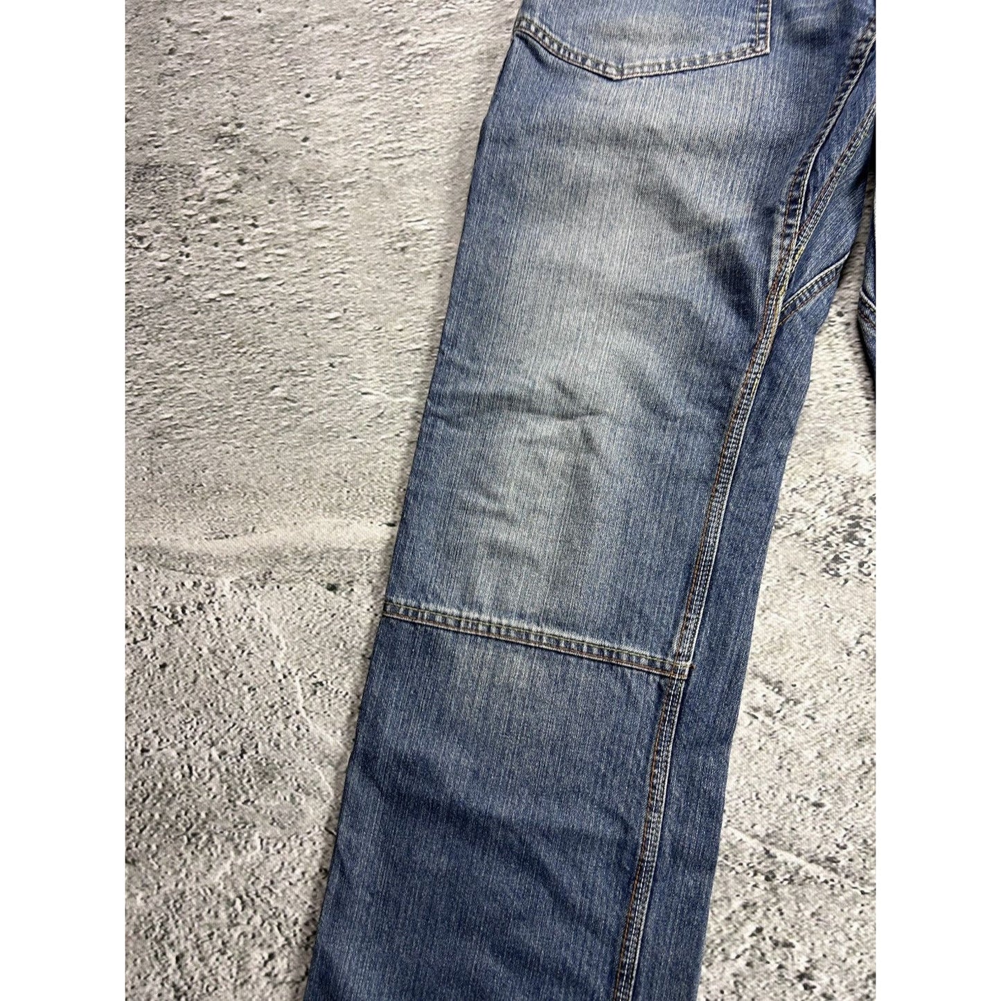 Evisu EU ED jeans vintage denim pants seagulls cargo blue