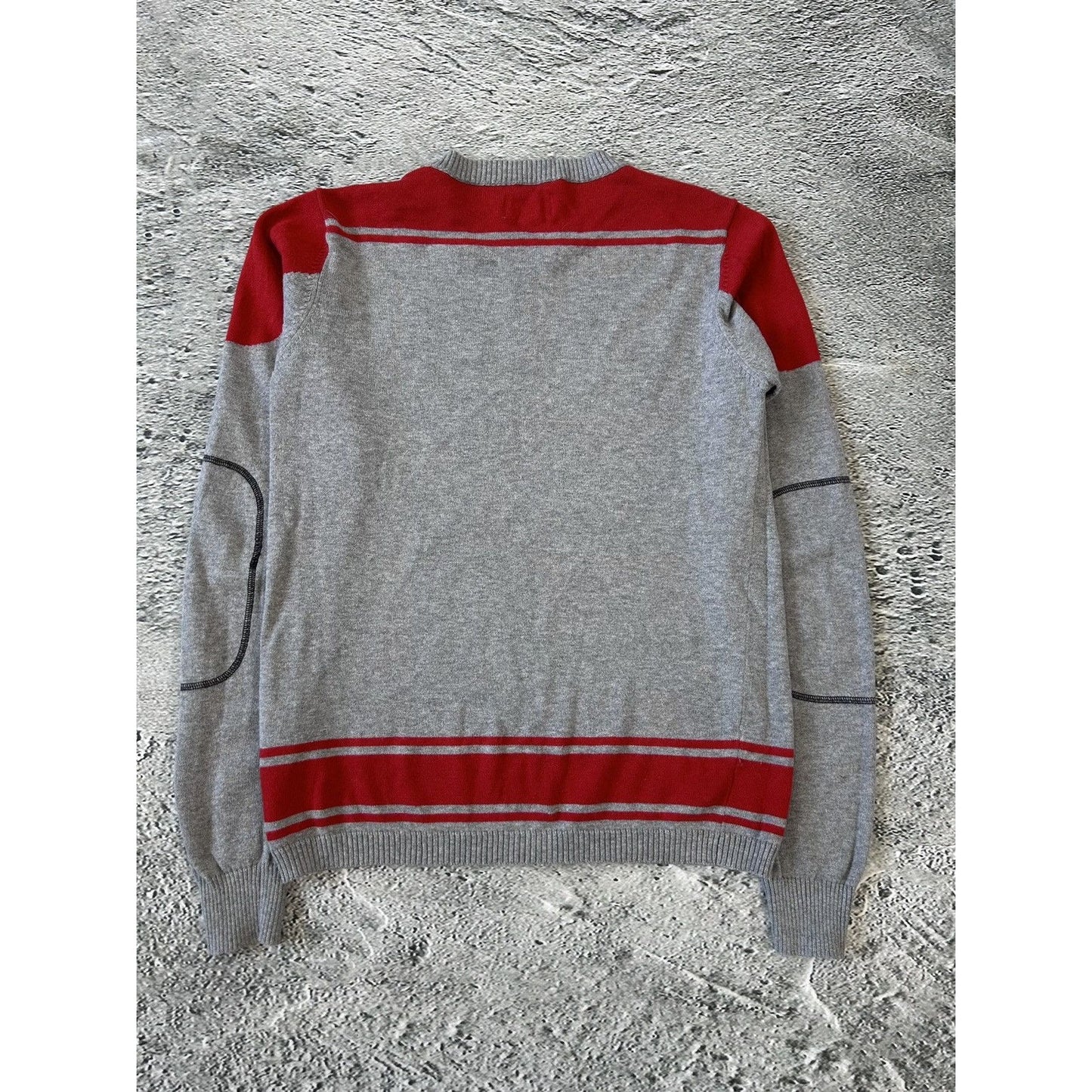 Diesel vintage sweater grey red Y2K big logo