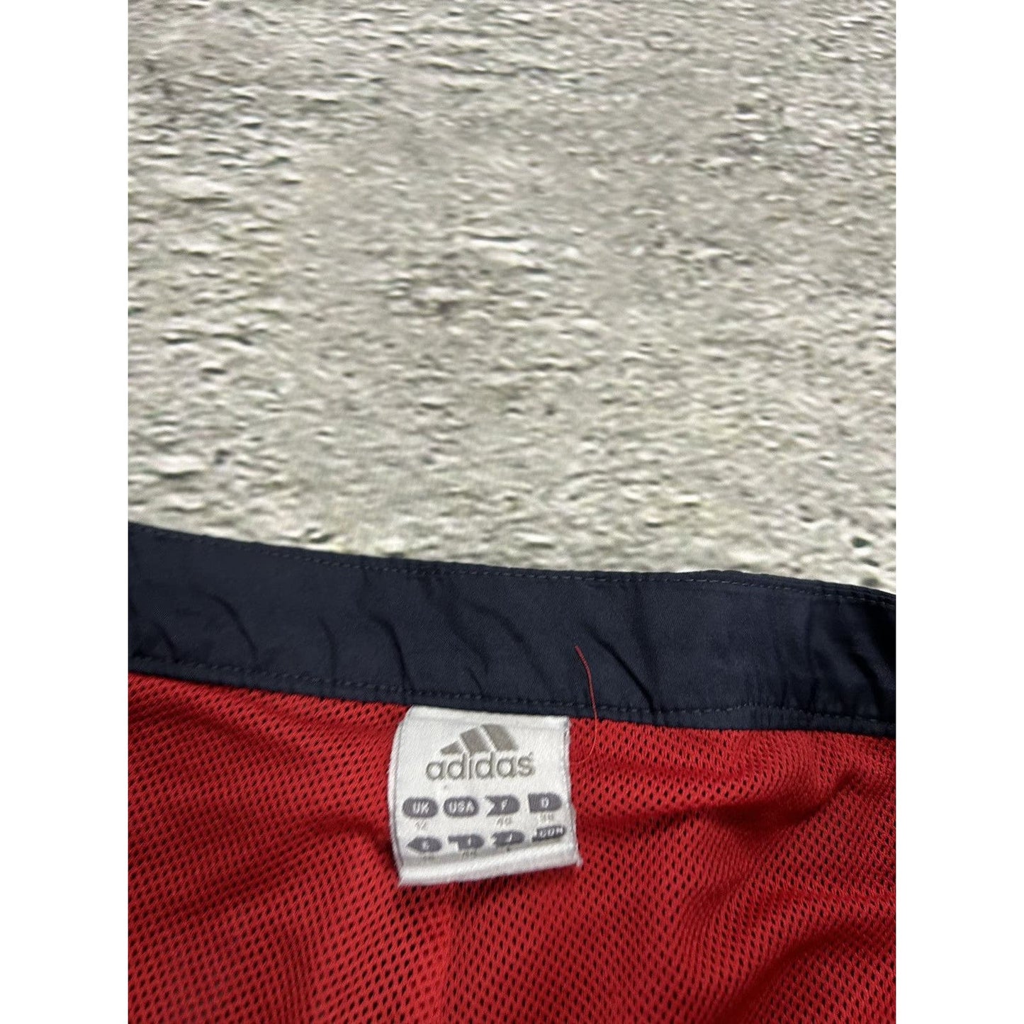 Adidas vintage navy red nylon track pants bootcut 2000s