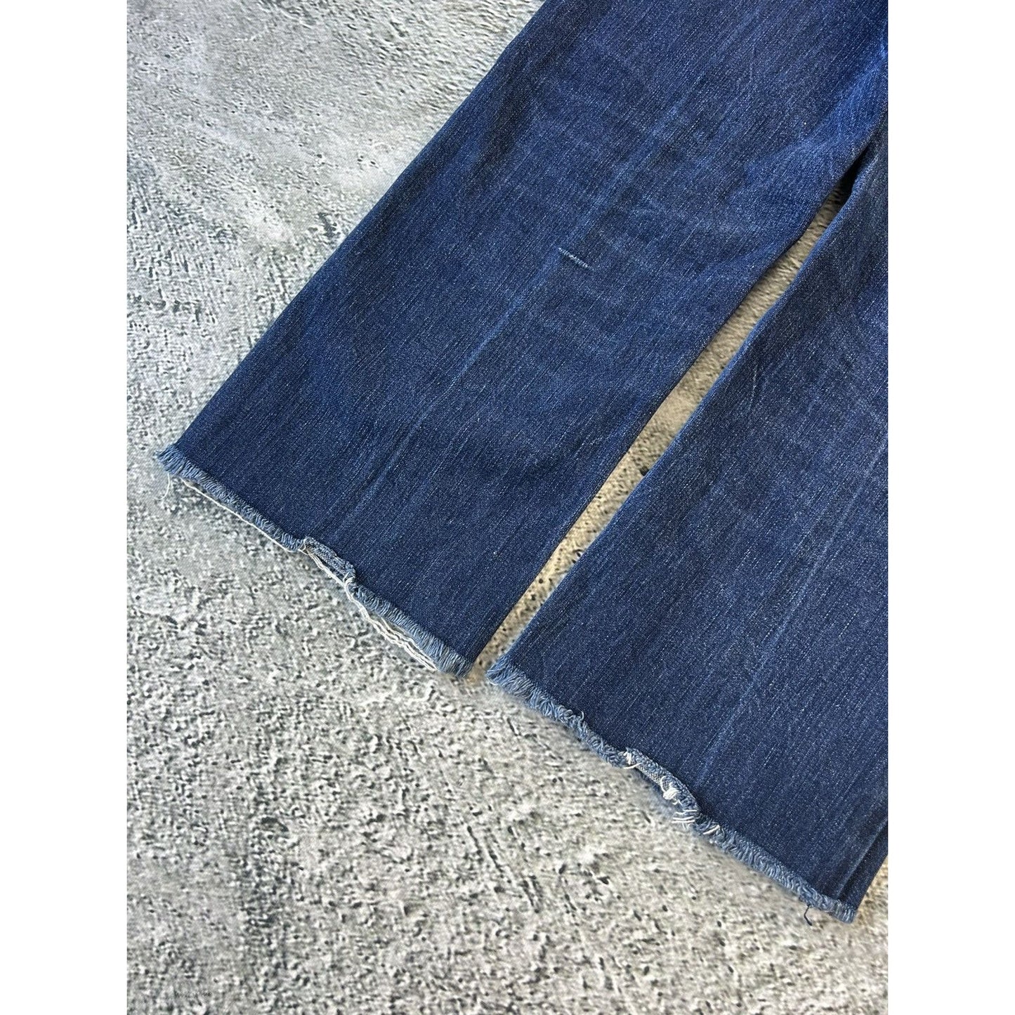 True Religion jeans big logo painted blue Y2K