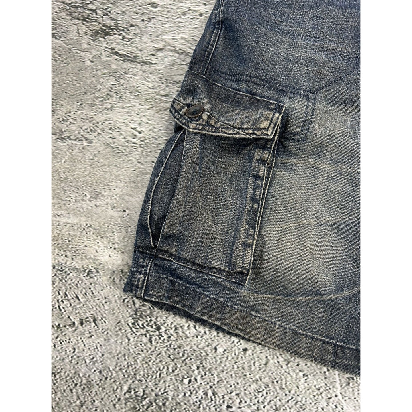 vintage jorts baggy cargo denim shorts EDC by Espirit
