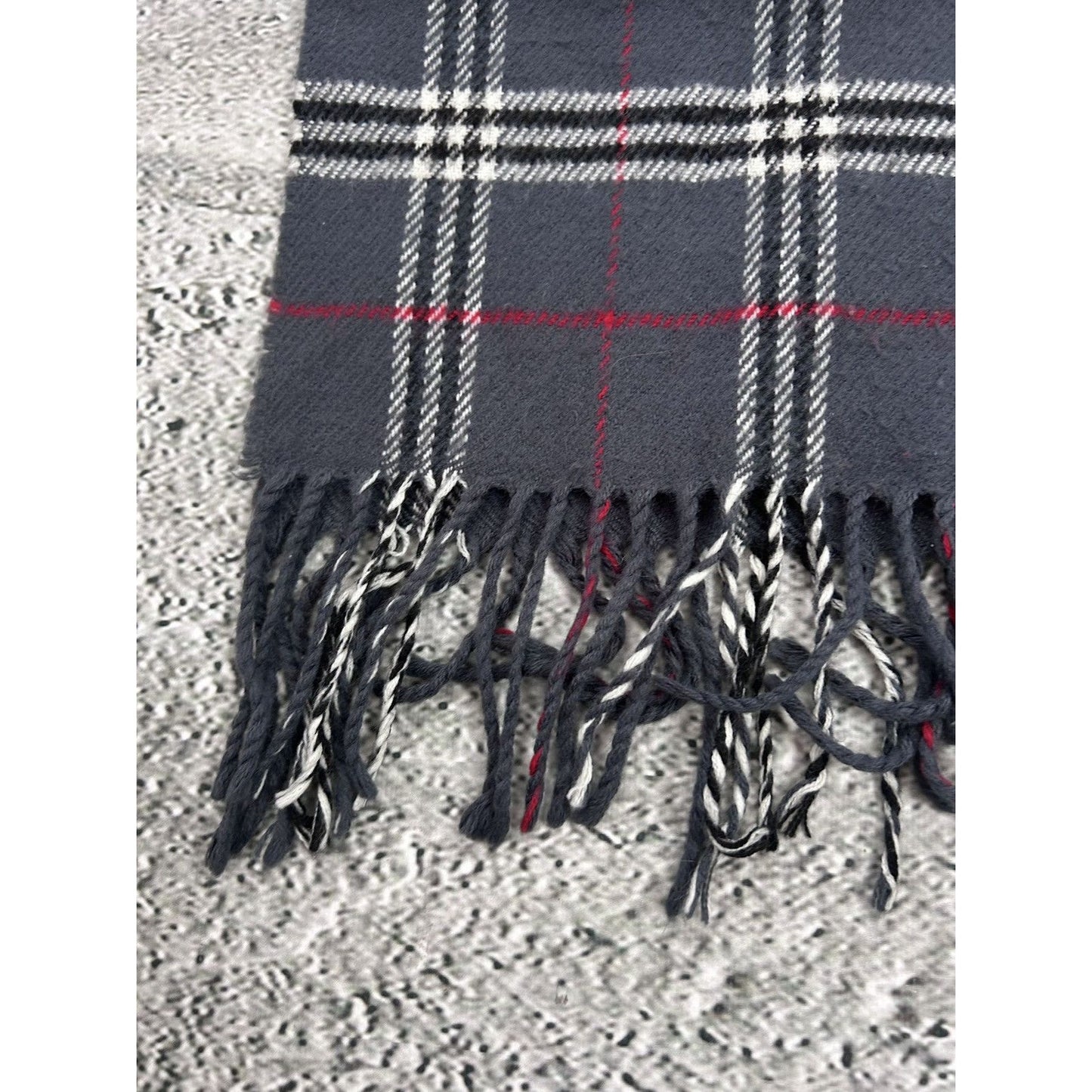 Burberry scarf lambswool cashmere grey nova check