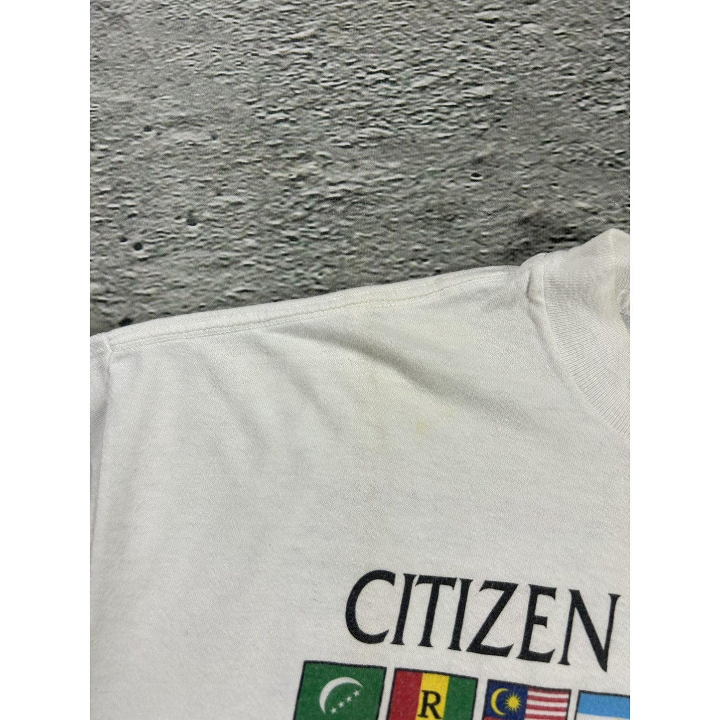 Citizen Of The World Vintage T-Shirt flags single stitch 90s