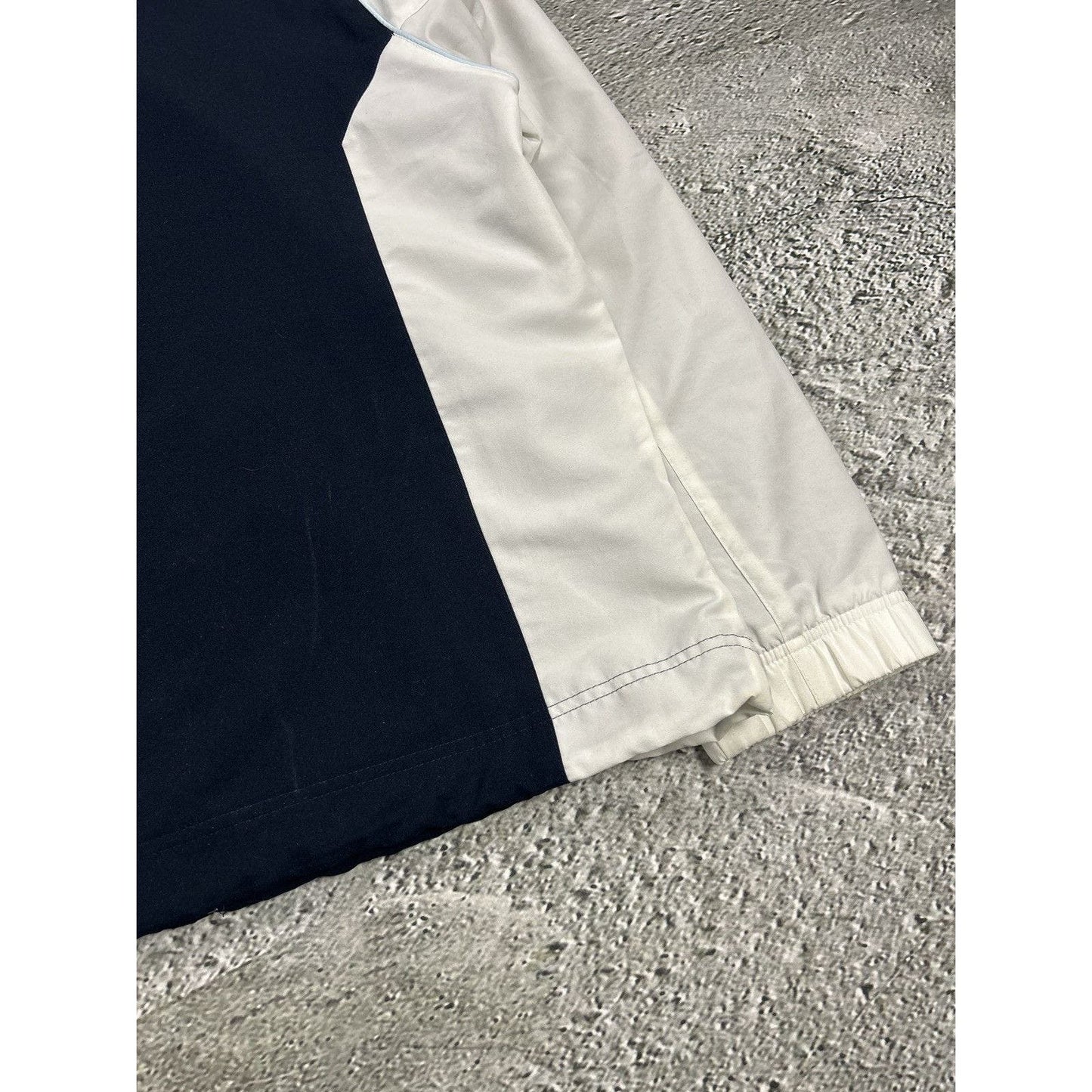 Nike track jacket nylon navy white vintage drill Y2K TN