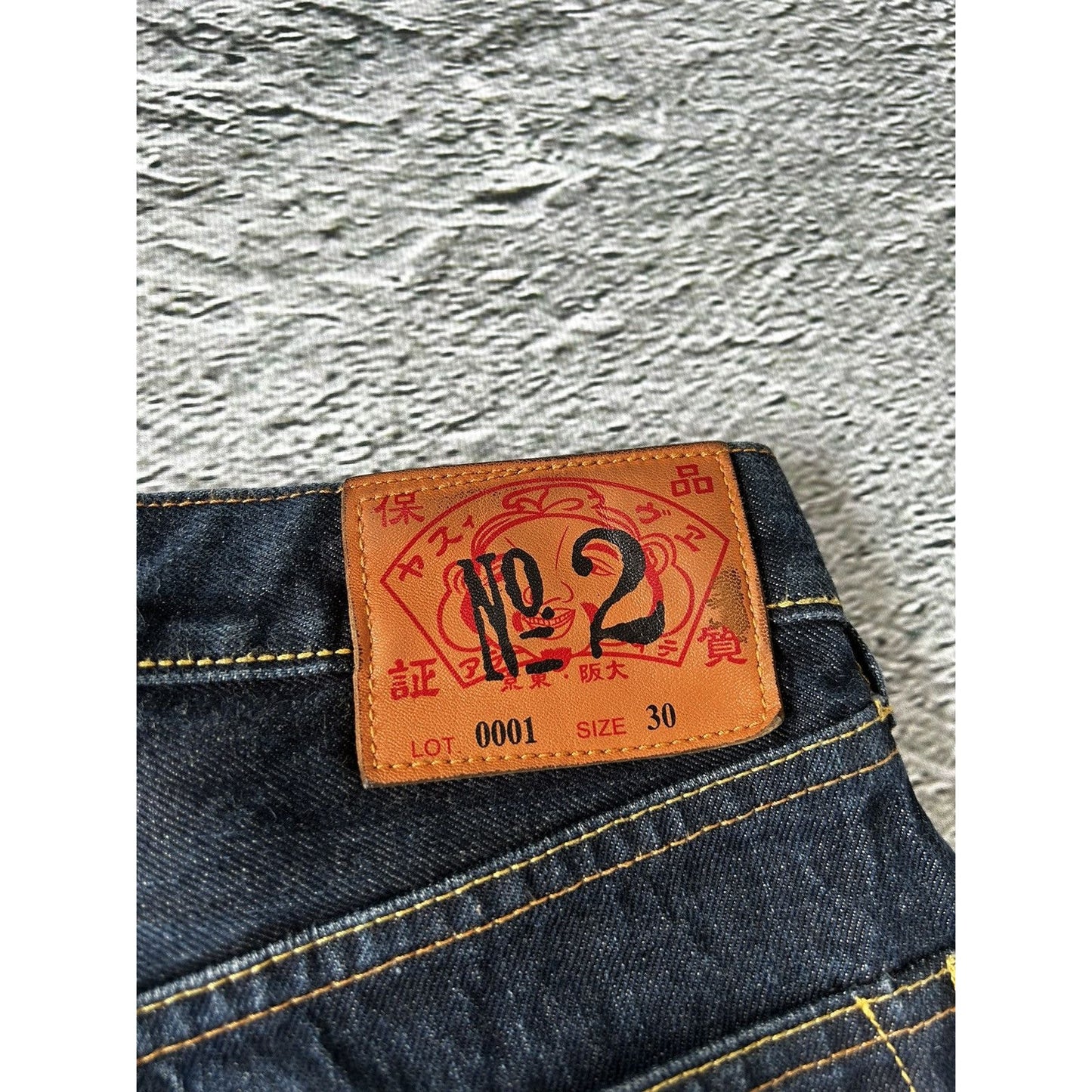 Evisu jeans daicock big logo gold selvedge denim Japan