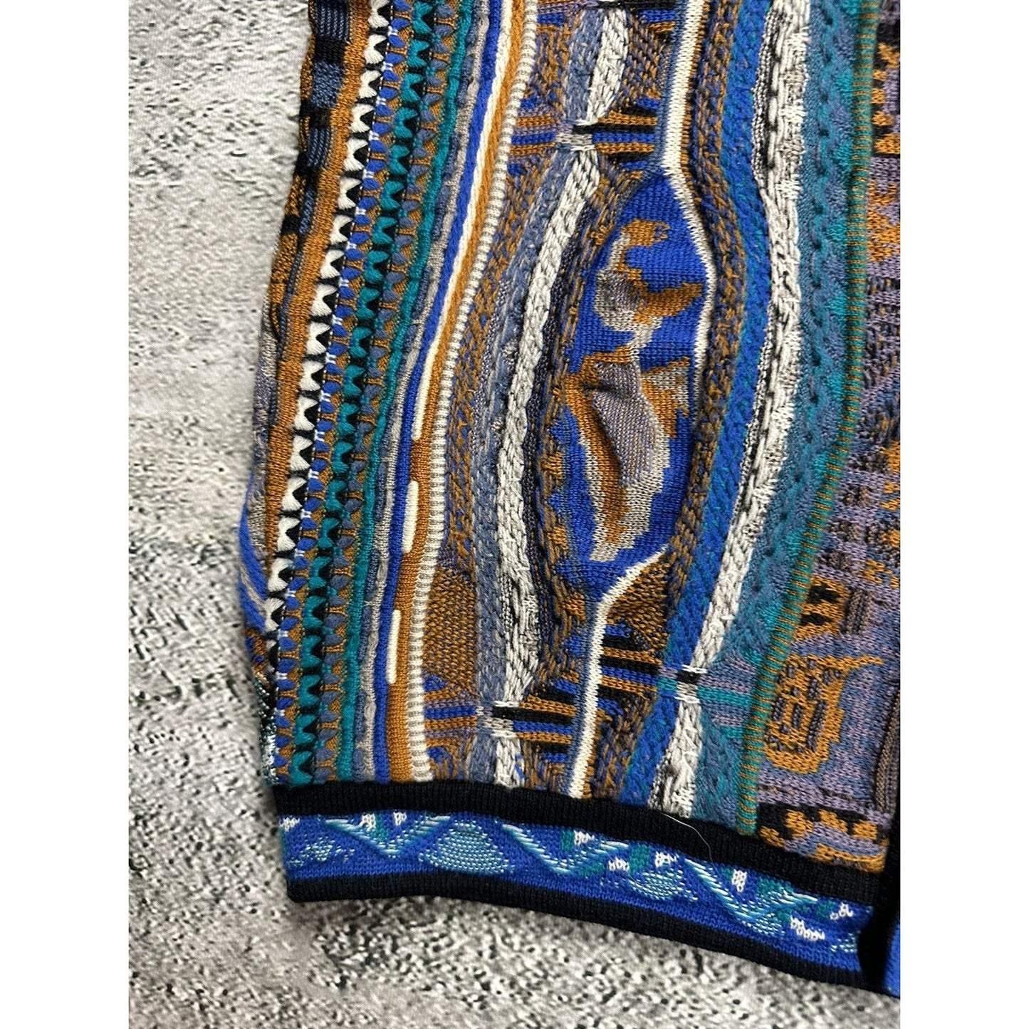 Modigliani sweater vintage blue cardigan button up vest