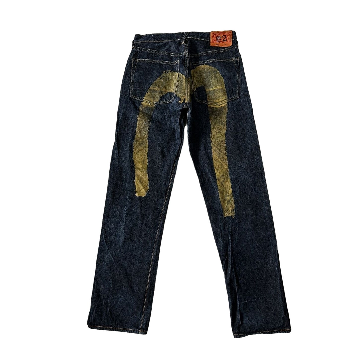 Evisu jeans daicock big logo gold selvedge denim Japan