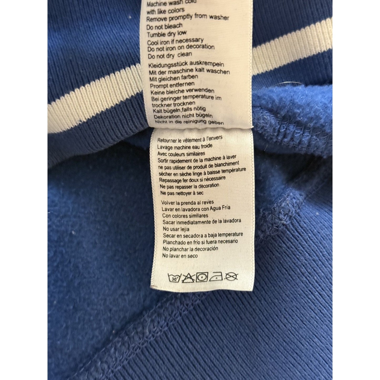 Ecko Unltd vintage zip hoodie blue red white big logo Y2K