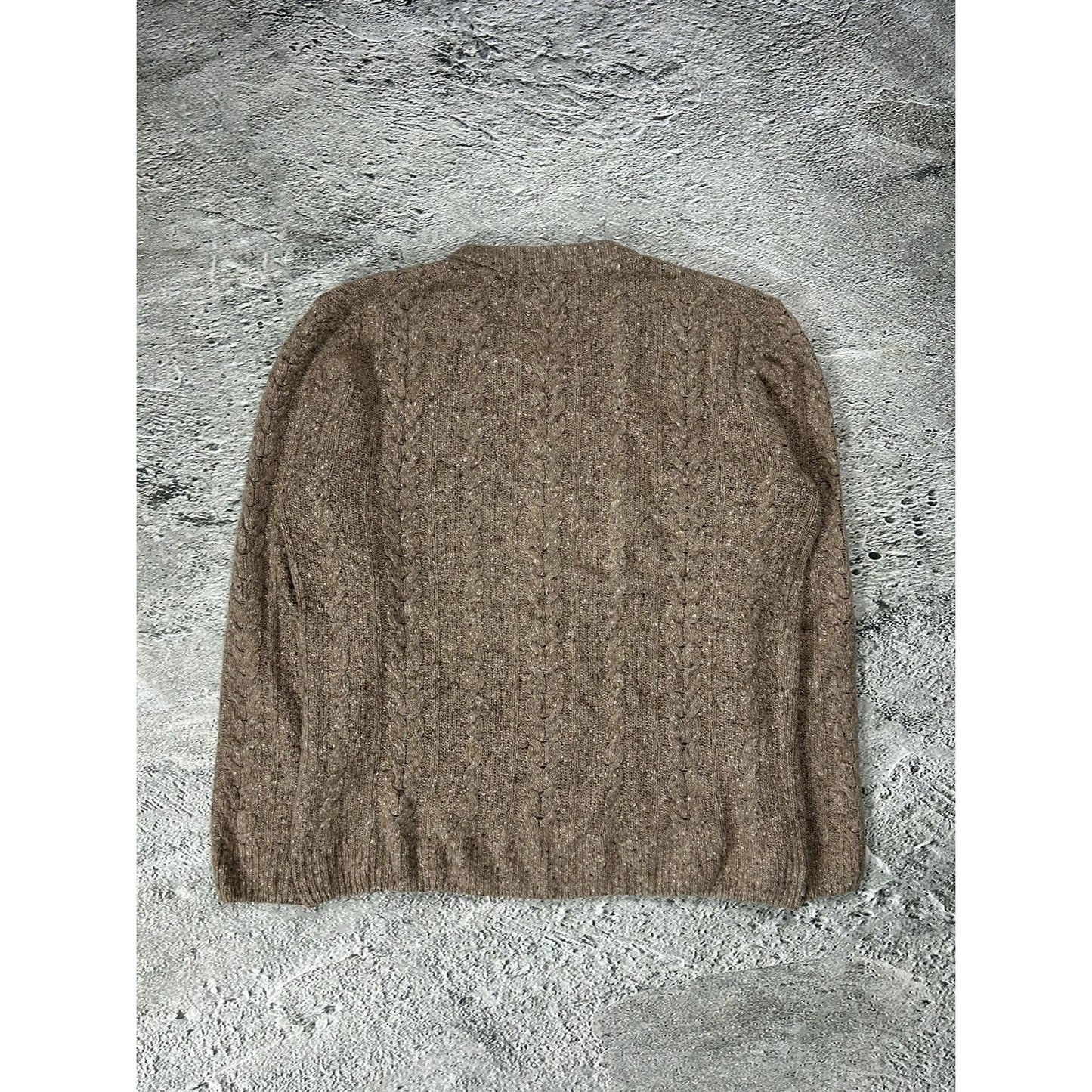Gant Vintage Cable Knit Sweater brown