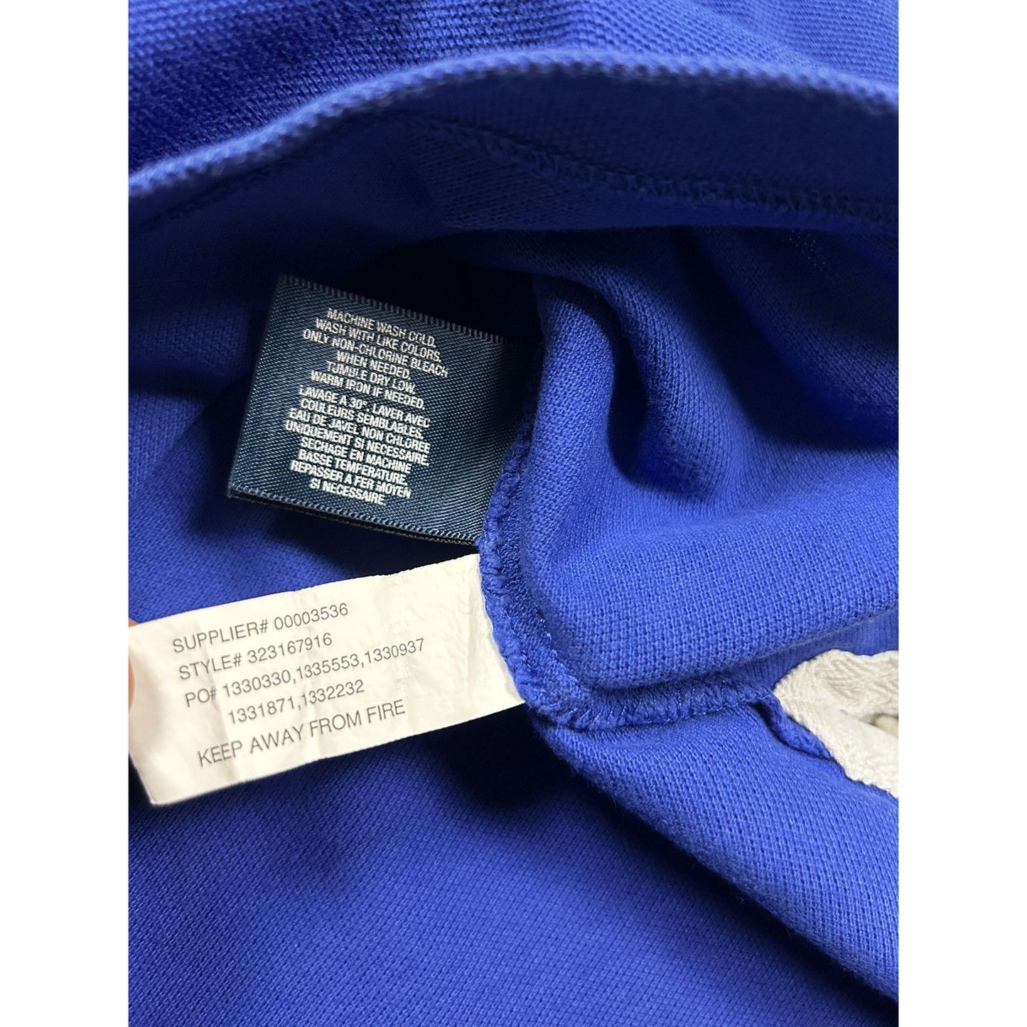 Polo Ralph Lauren long sleeve polo rugby blue big pony