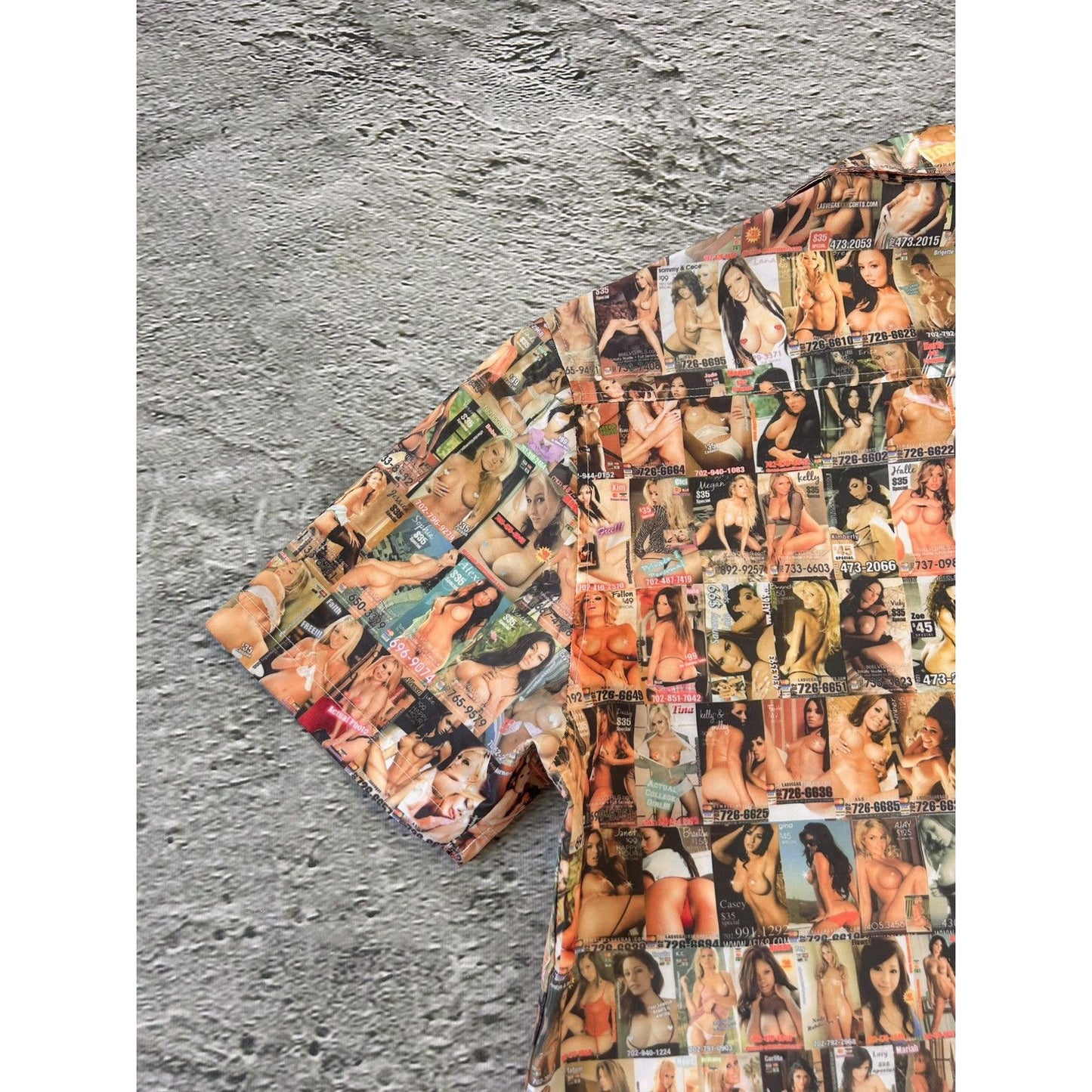 Pelle Pelle Playboy style vintage fullprint shirt shorts set