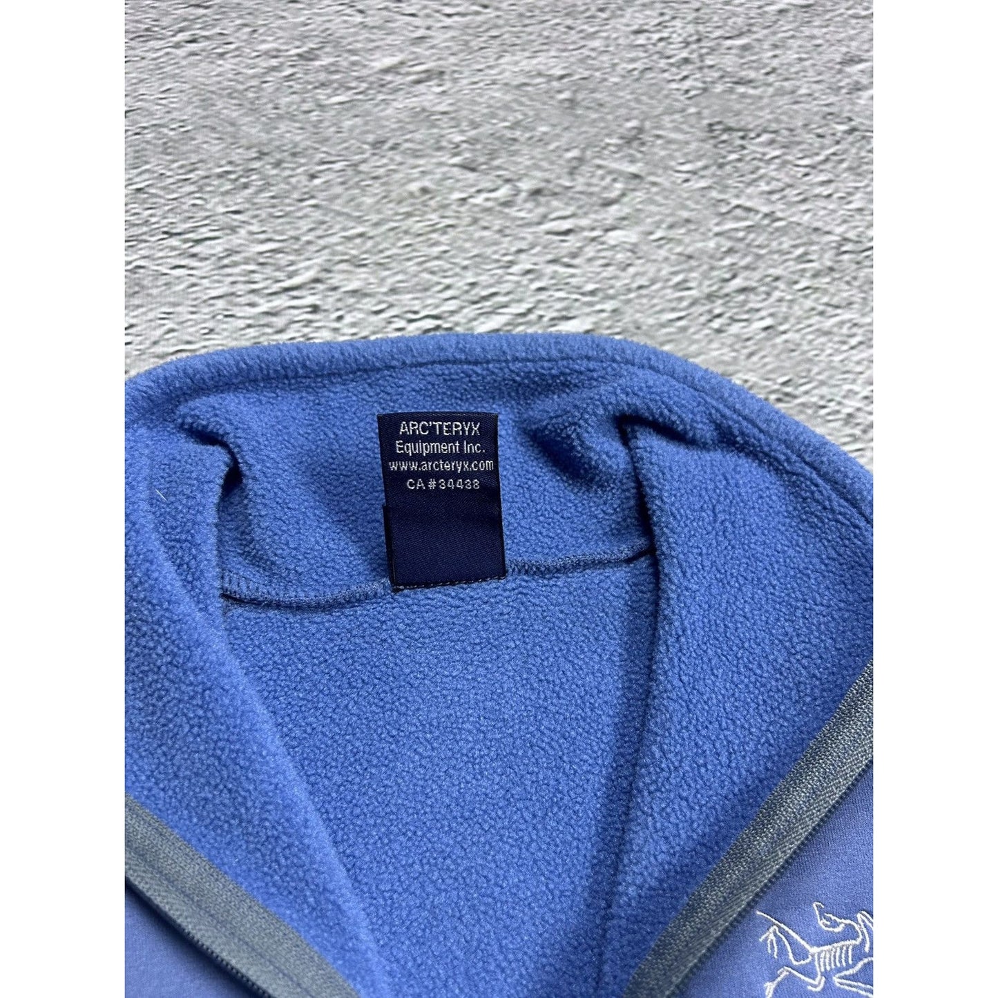 Arc’teryx fleece halfzip sweatshirt blue