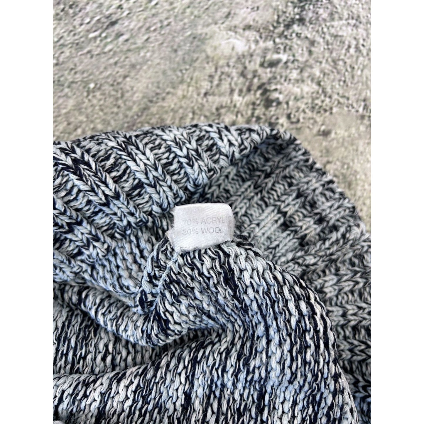 Evisu sweater big logo seagull knit vintage grey red EU ED