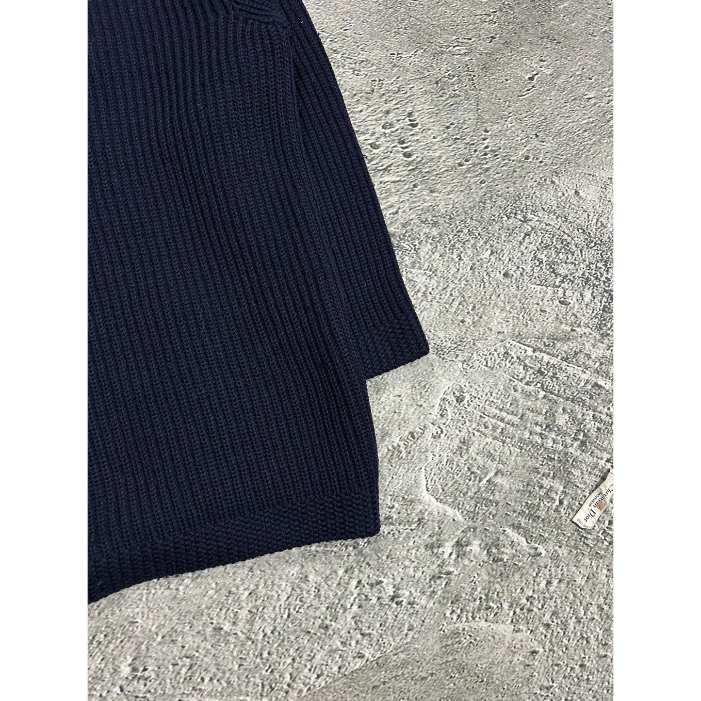 Christian Dior Monsieur Cardigan vintage 70s sweater navy