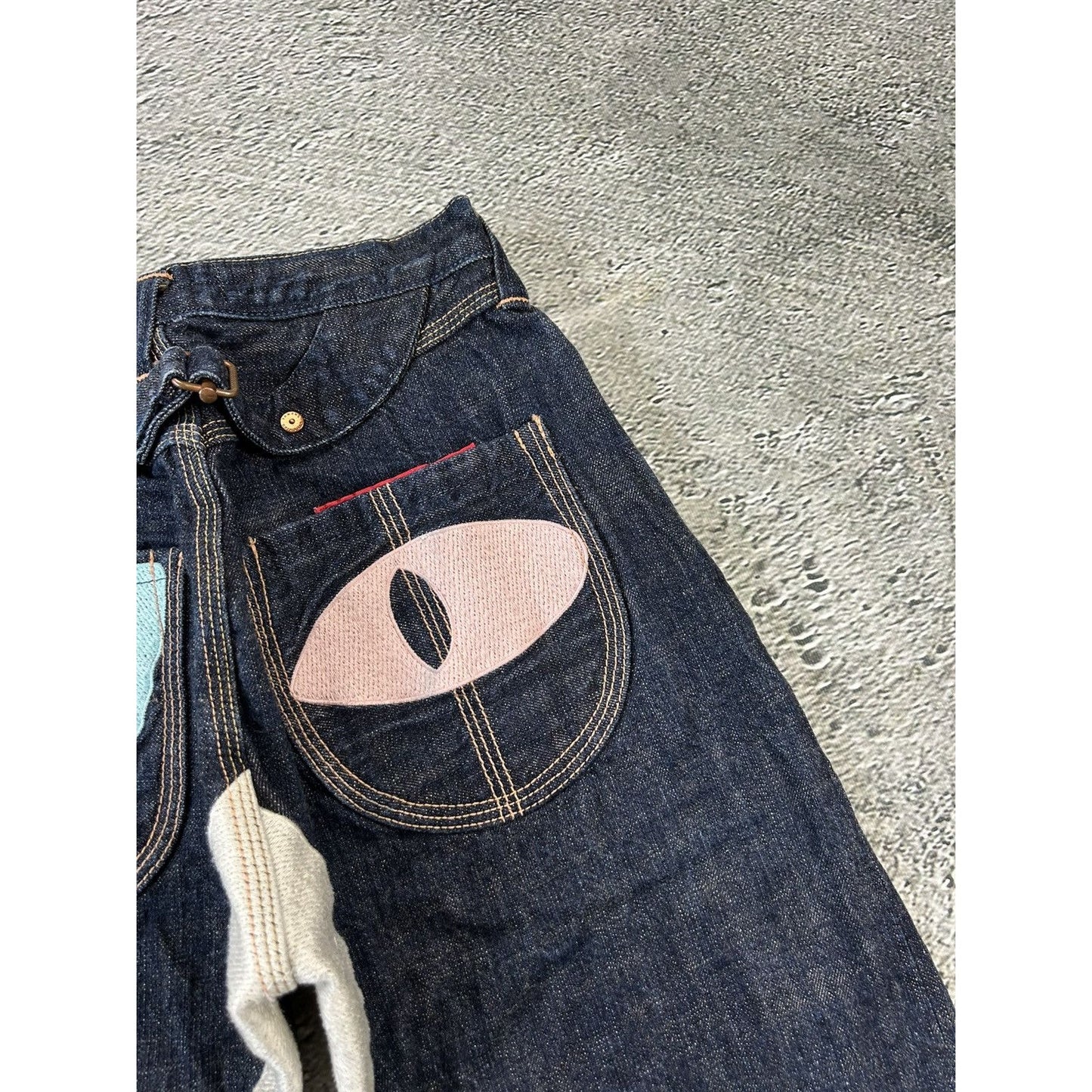 Evisu Yamane face jeans vintage selvedge denim Japan RARE