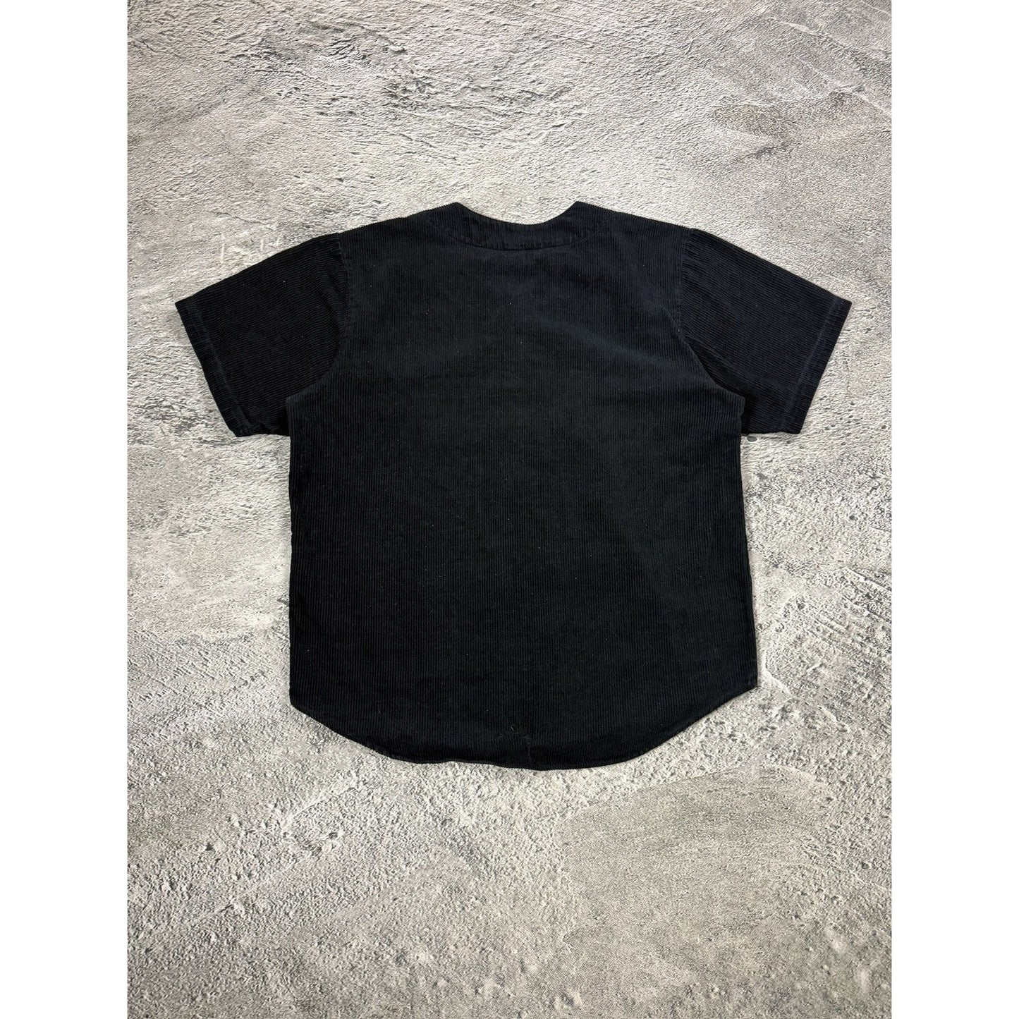Supreme Button Up Baseball Jersey black big logo