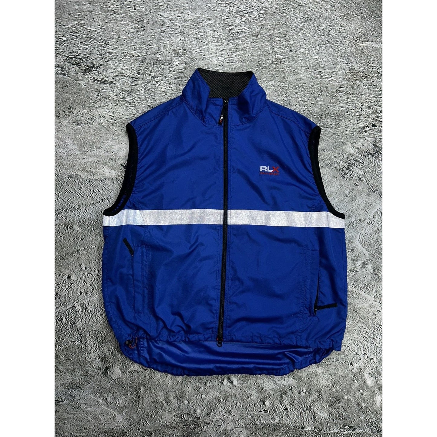 Polo Sport RLX vest windbreaker vintage blue Ralph Lauren