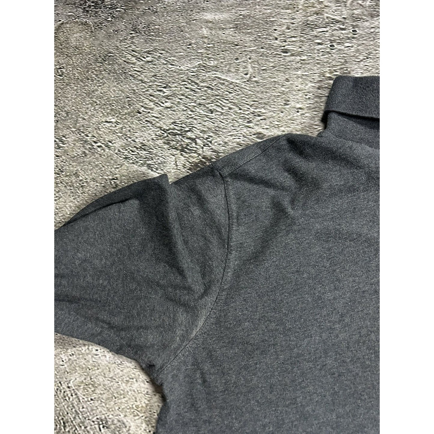 90s Yves Saint Laurent vintage grey turtleneck YSL logo