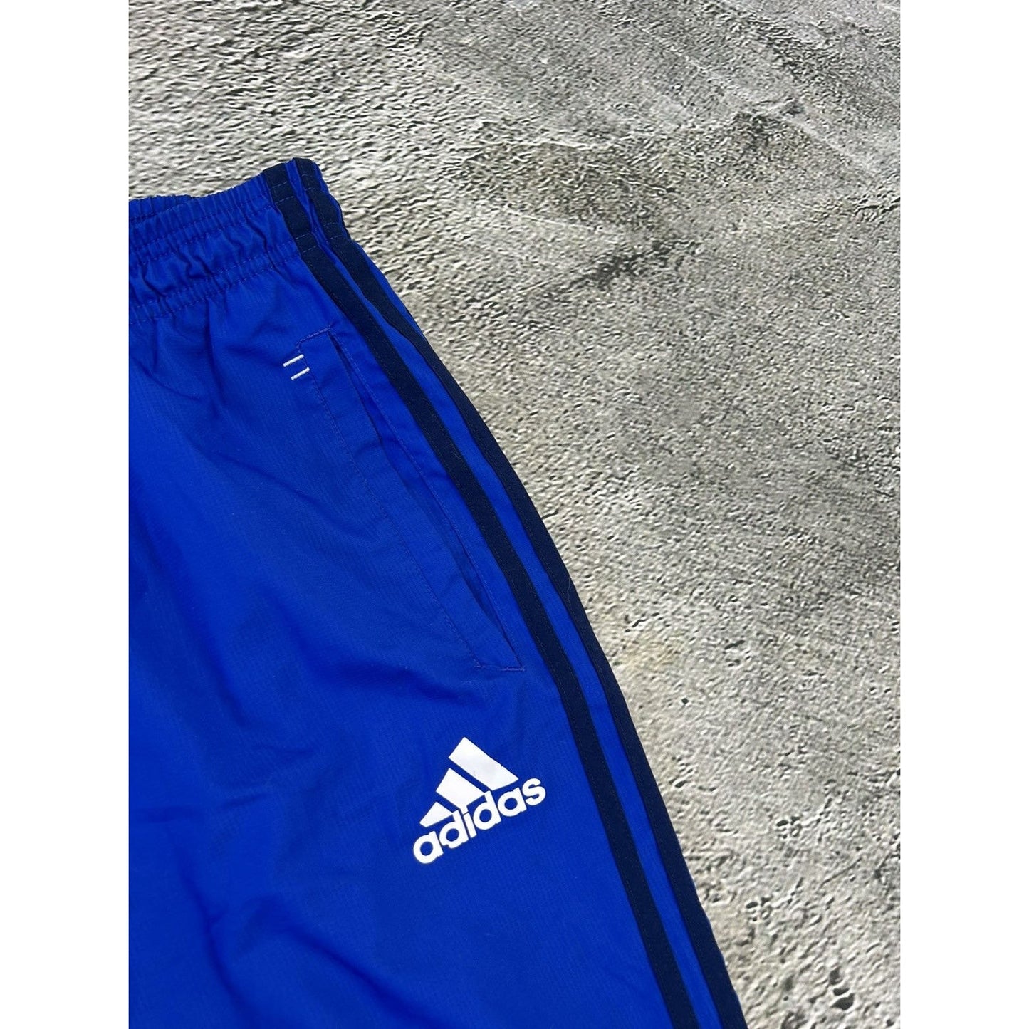 Adidas Schalke 04 vintage blue nylon track pants baggy