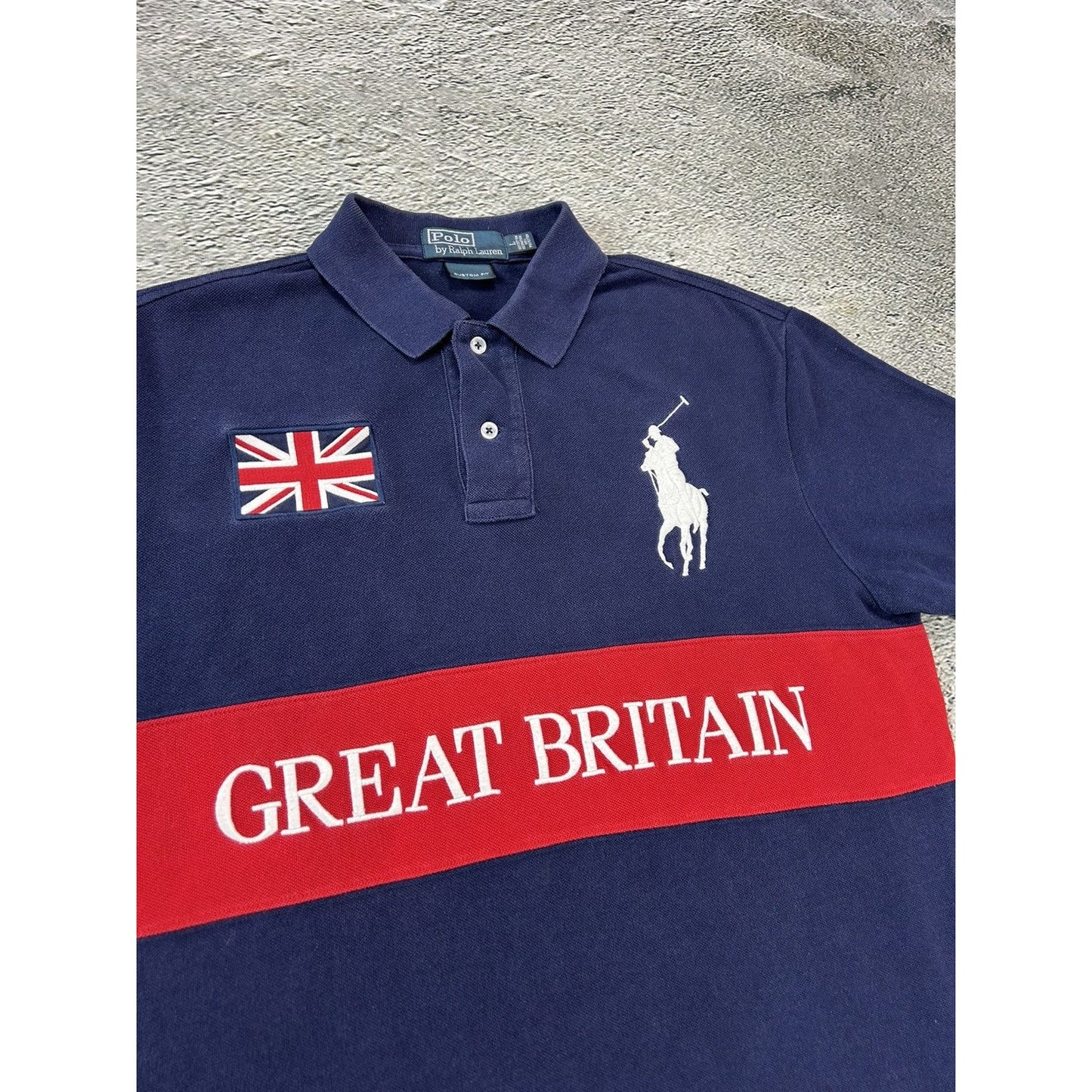 Chief Keef Polo Ralph Lauren Great Britain vintage red navy