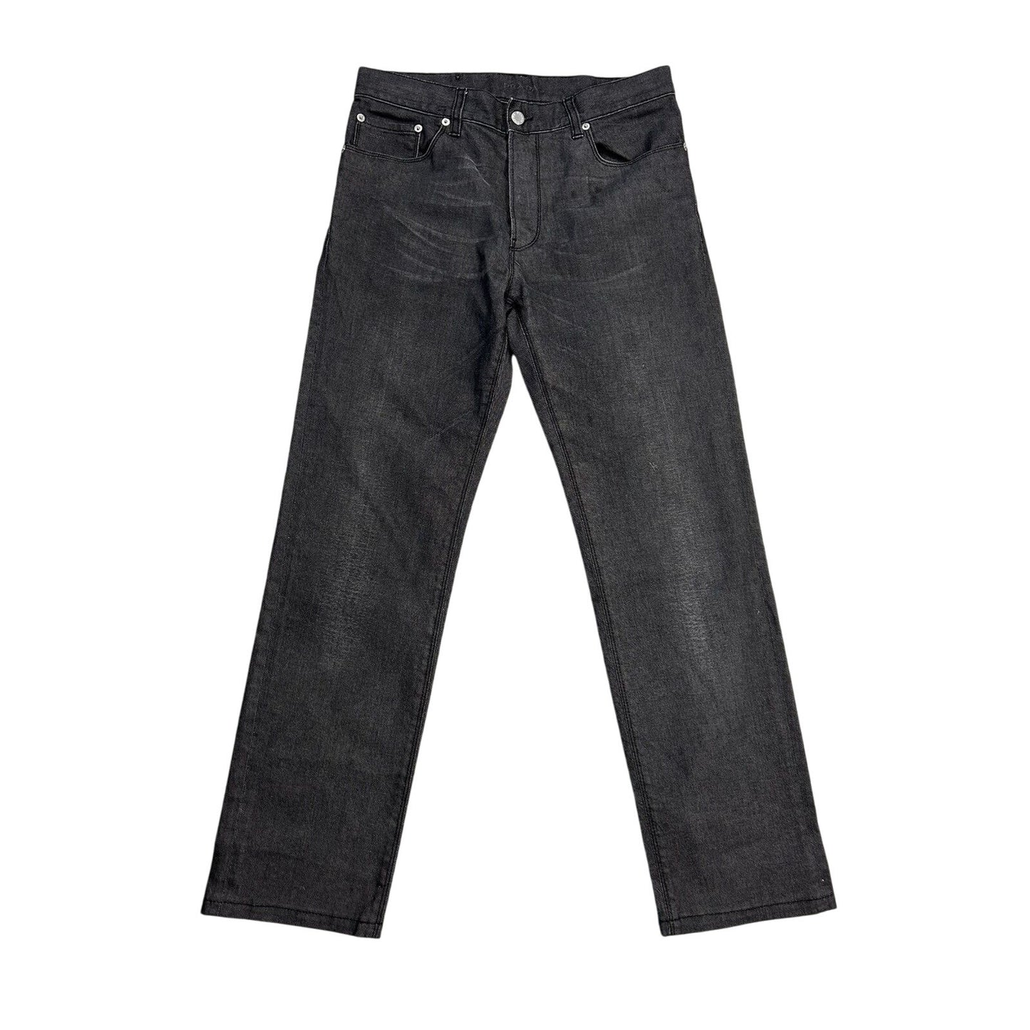 Prada jeans straight vintage denim pants grey easy fit