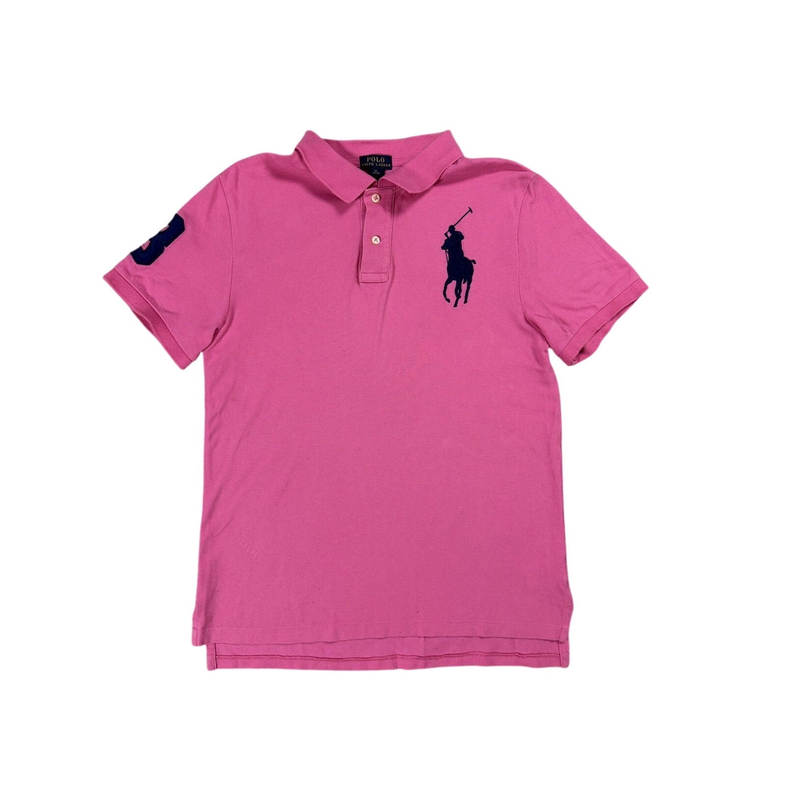 Chief Keef Polo Ralph Lauren vintage pink polo T-shirt big pony 