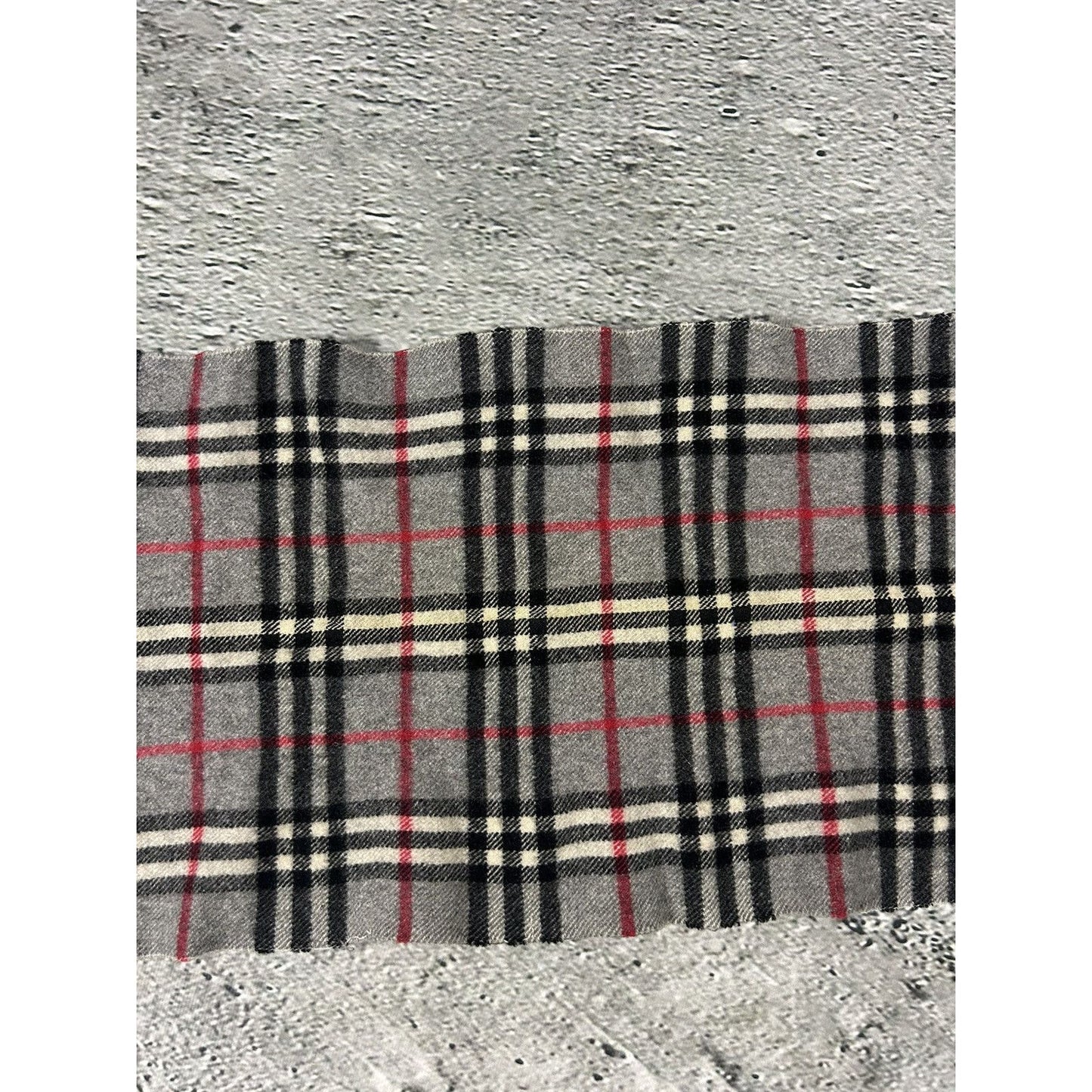 Burberry scarf cashmere grey nova check rare