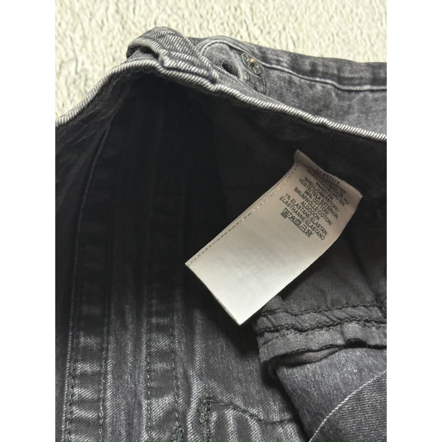 True Religion black jeans painted horseshoe logo Y2K Rocco