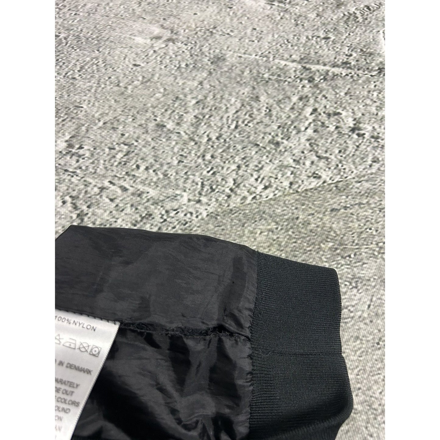 Han Kjobenhavn nylon bomber jacket black