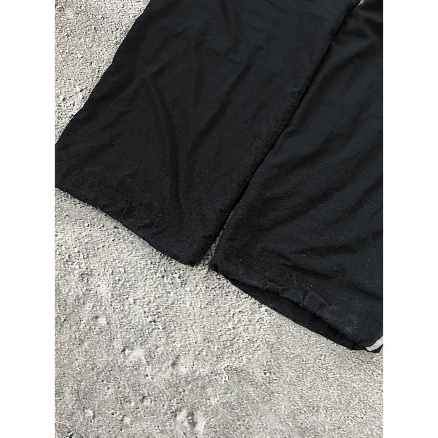 Nike nylon track pants black vintage drill Y2K parachute