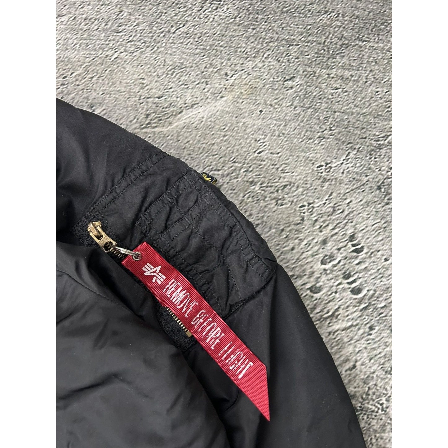 Alpha Industries vintage black bomber jacket