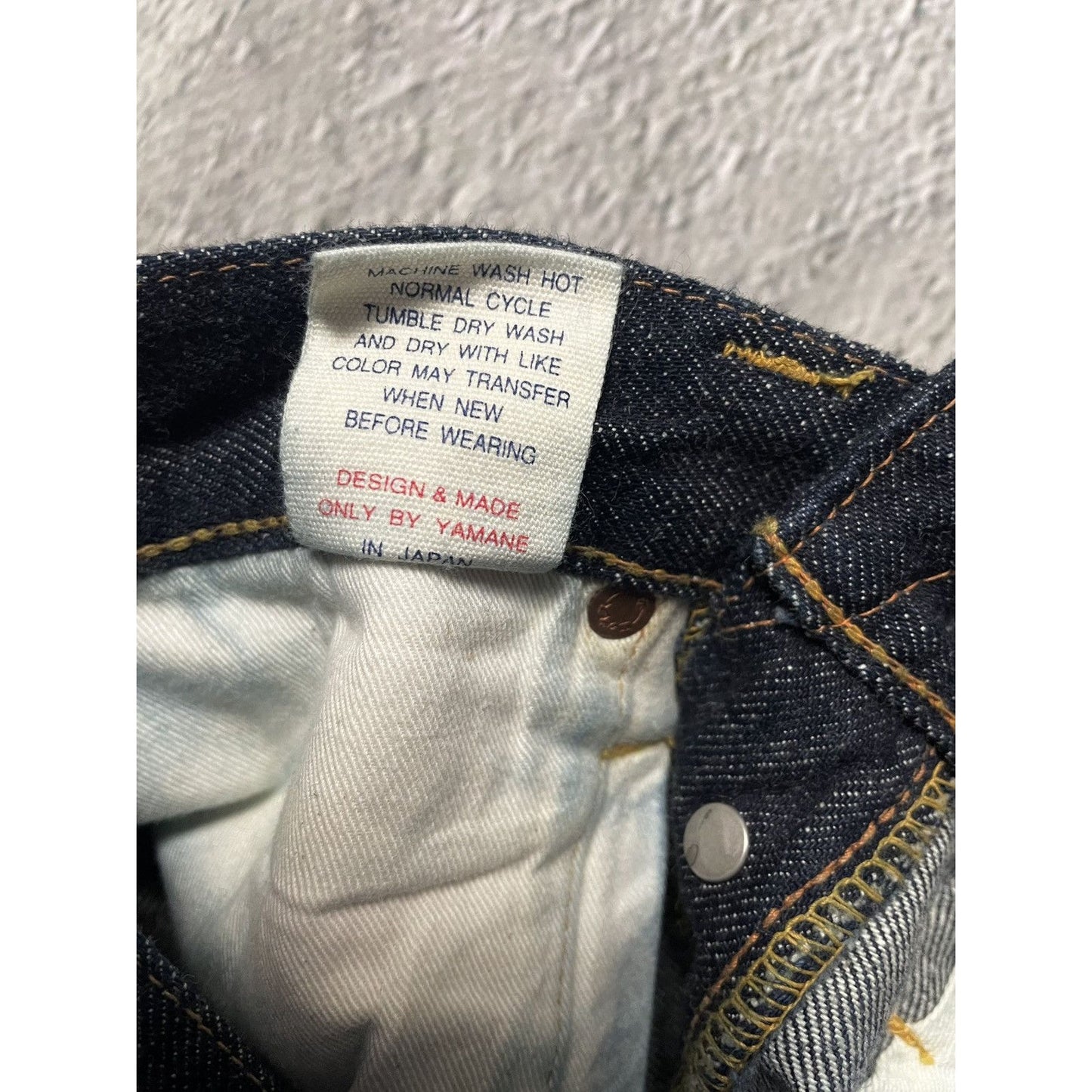 Evisu Yamane jeans vintage design selvedge seagull