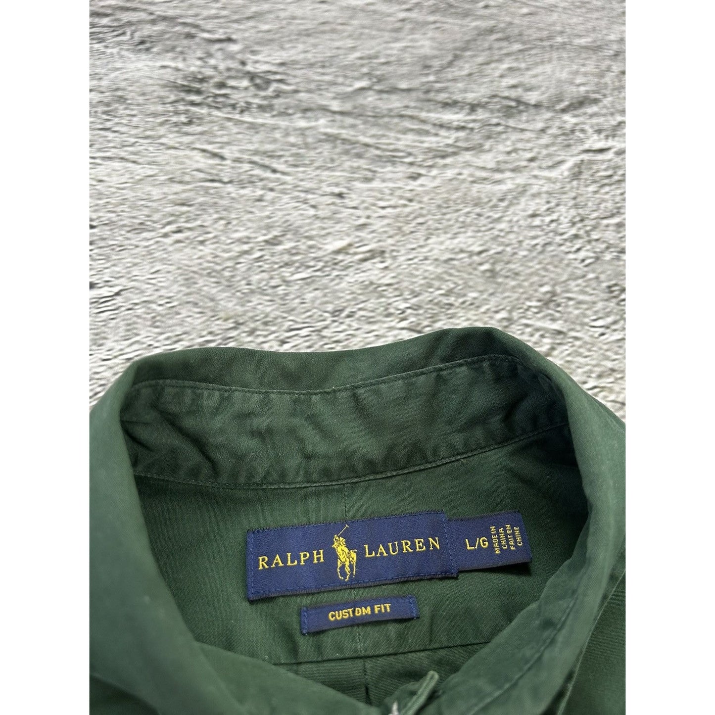 Polo Ralph Lauren green shirt button up longsleeve plain