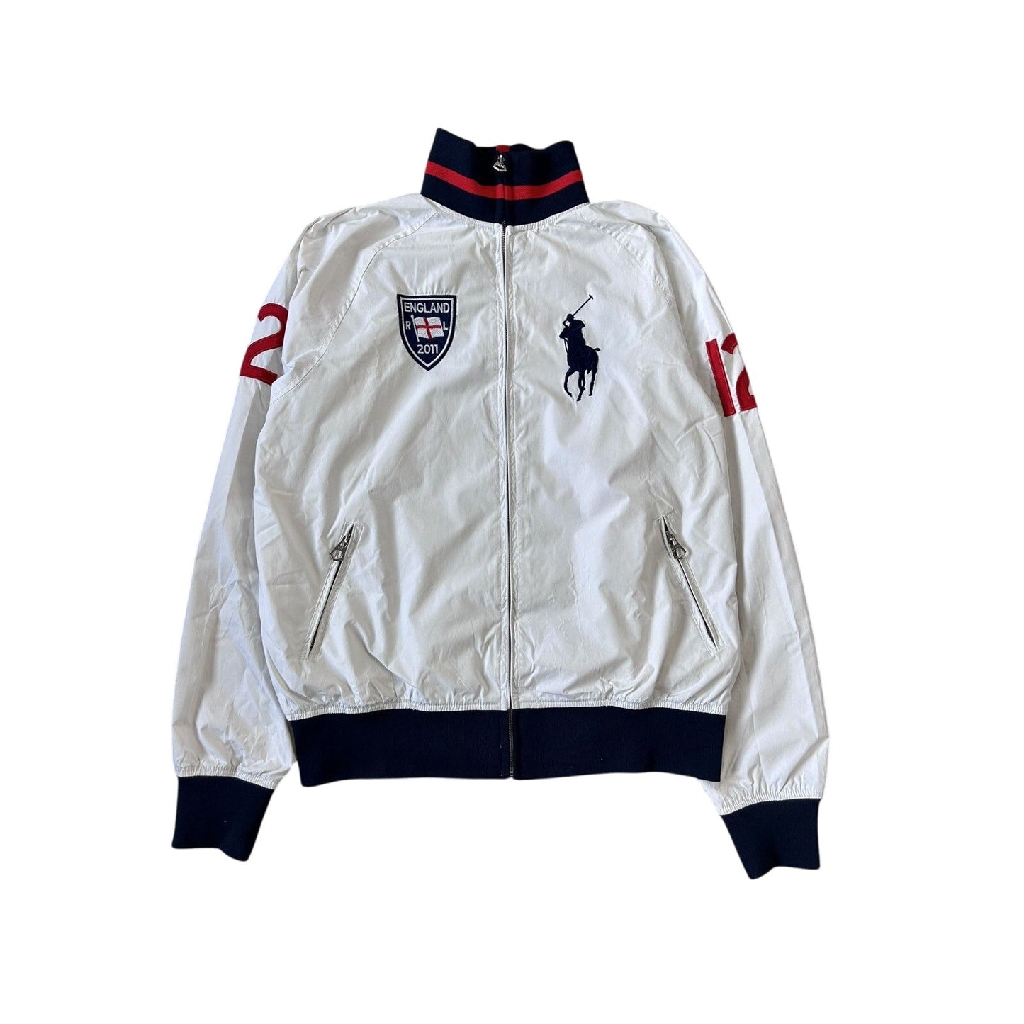 Chief Keef Polo Ralph Lauren bomber jacket England white