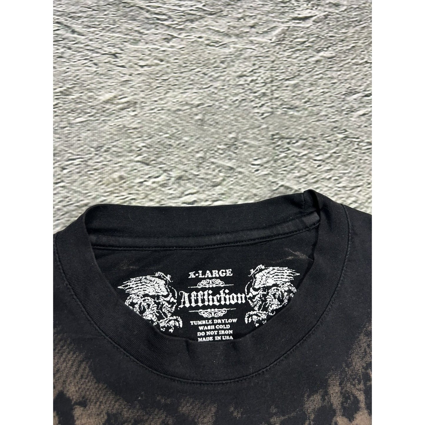 Affliction Vintage black T-shirt Y2K